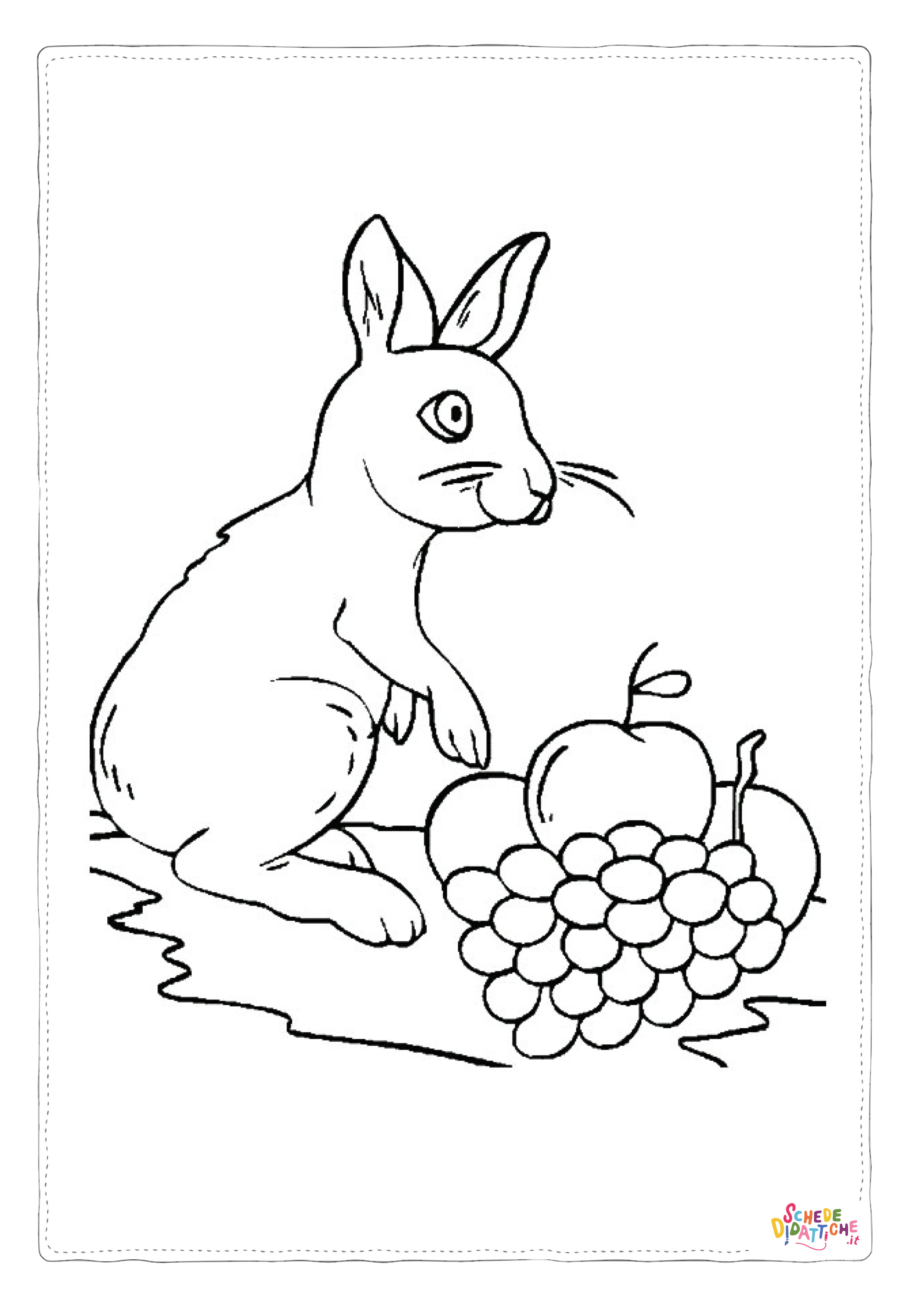 Disegno "Disegno di cesto di frutta da stampare e colorare 23" Disegno di cesto di frutta da stampare e colorare 23