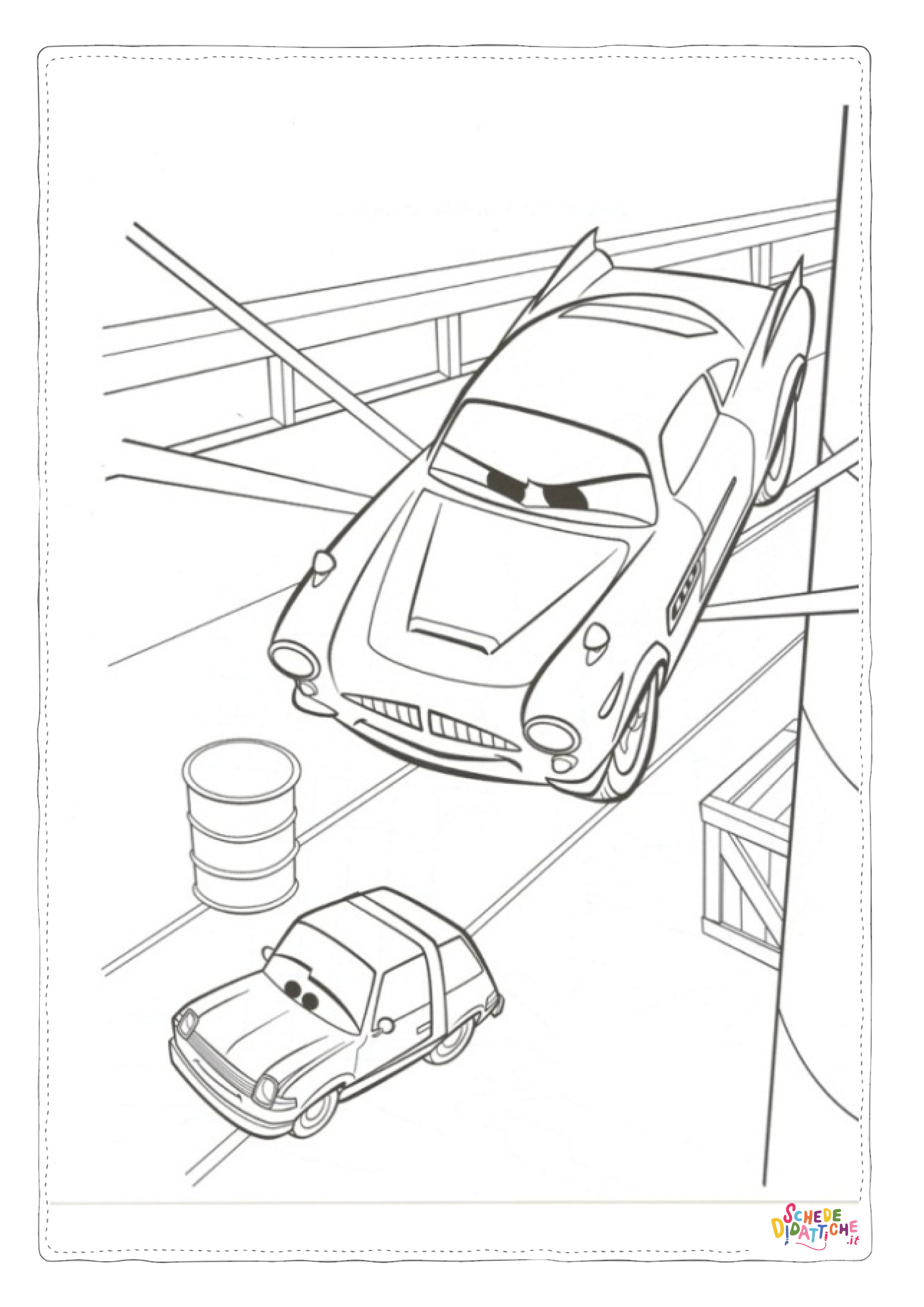 Disegno "Disegno di Cars da stampare e colorare 128" Disegno di Cars da stampare e colorare 128