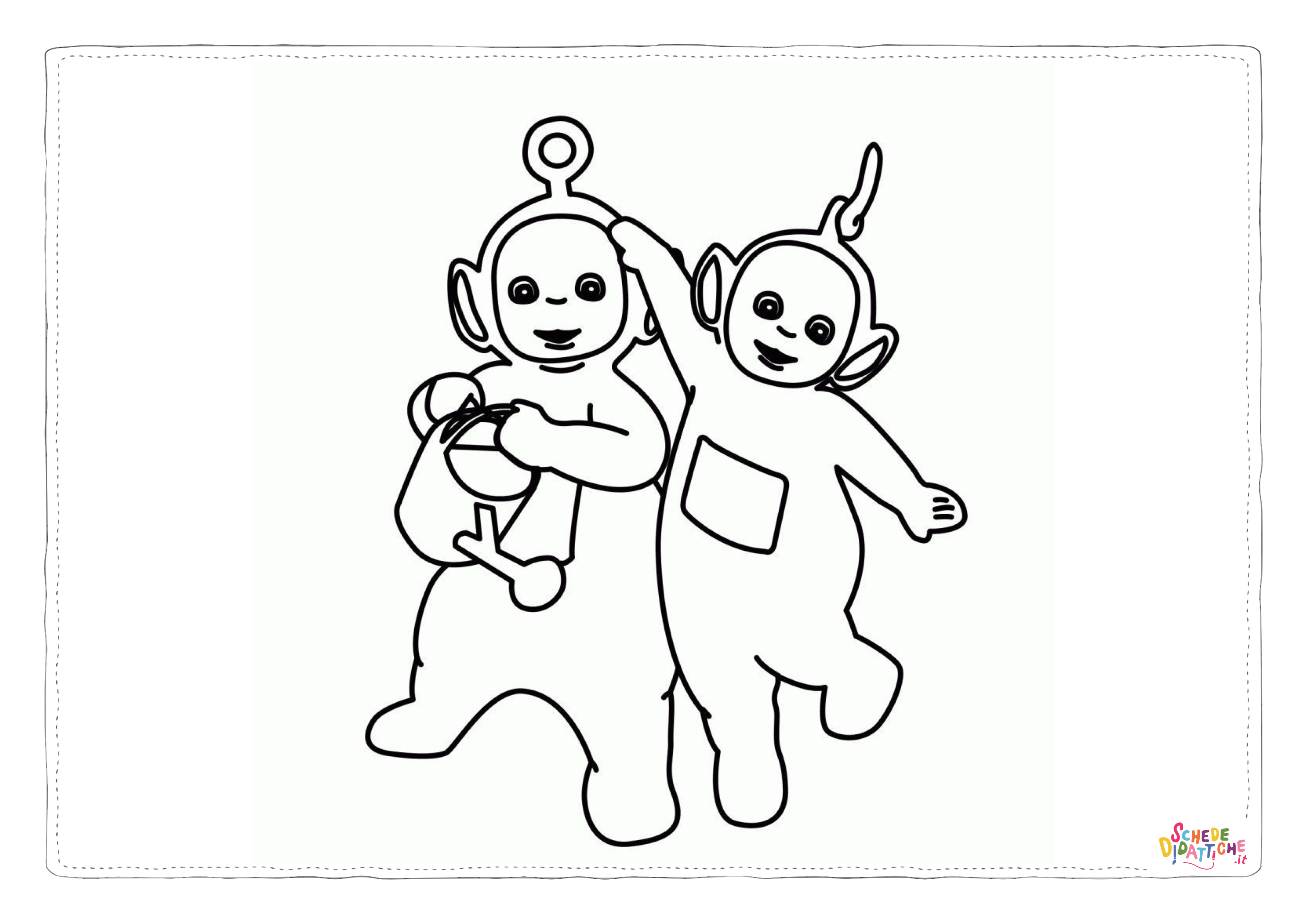 Disegno di Teletubbies da stampare e colorare 15