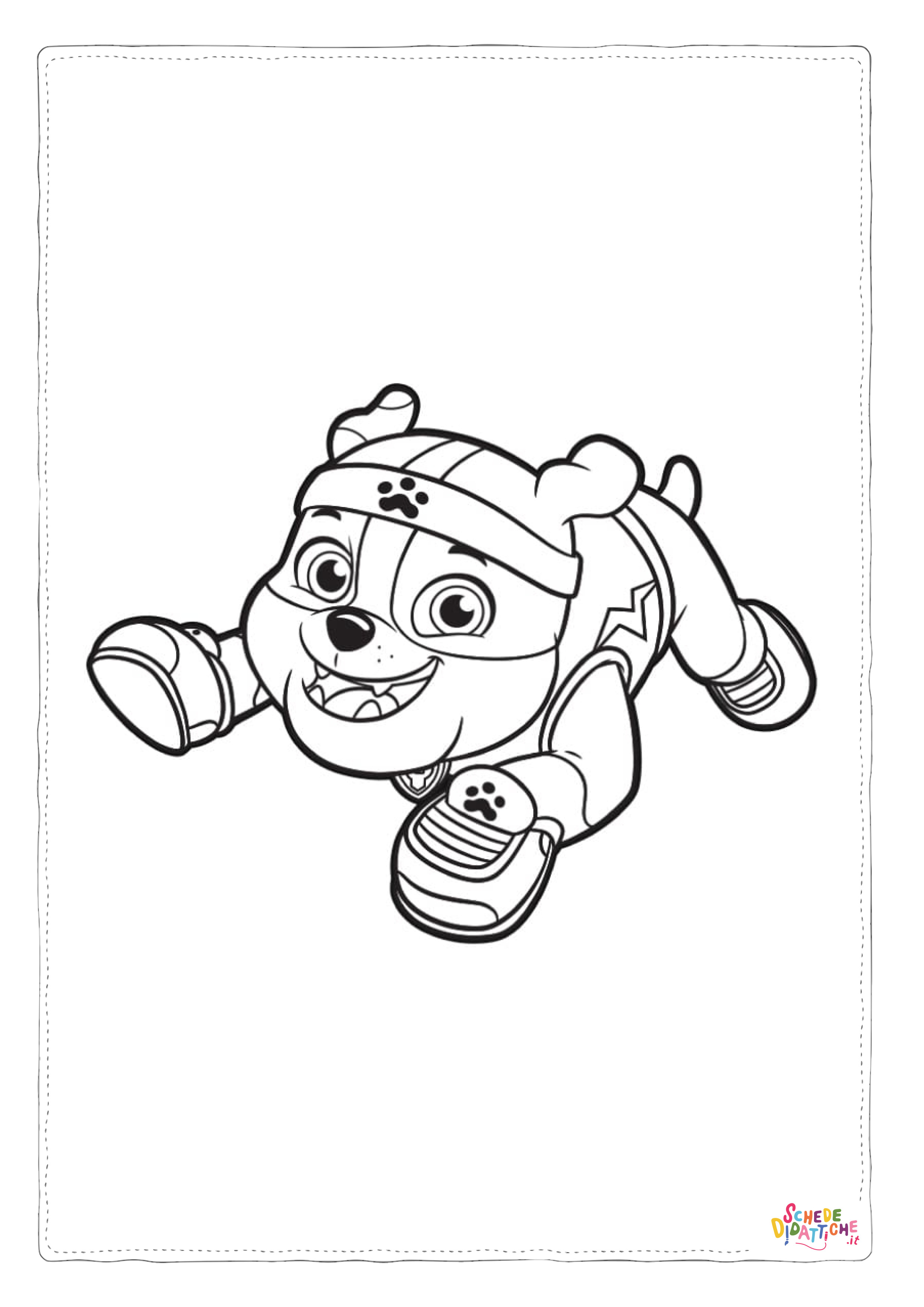 Disegno "Disegno di Paw Patrol - Cane pompiere da stampare e colorare 21" Disegno di Paw Patrol - Cane pompiere da stampare e colorare 21