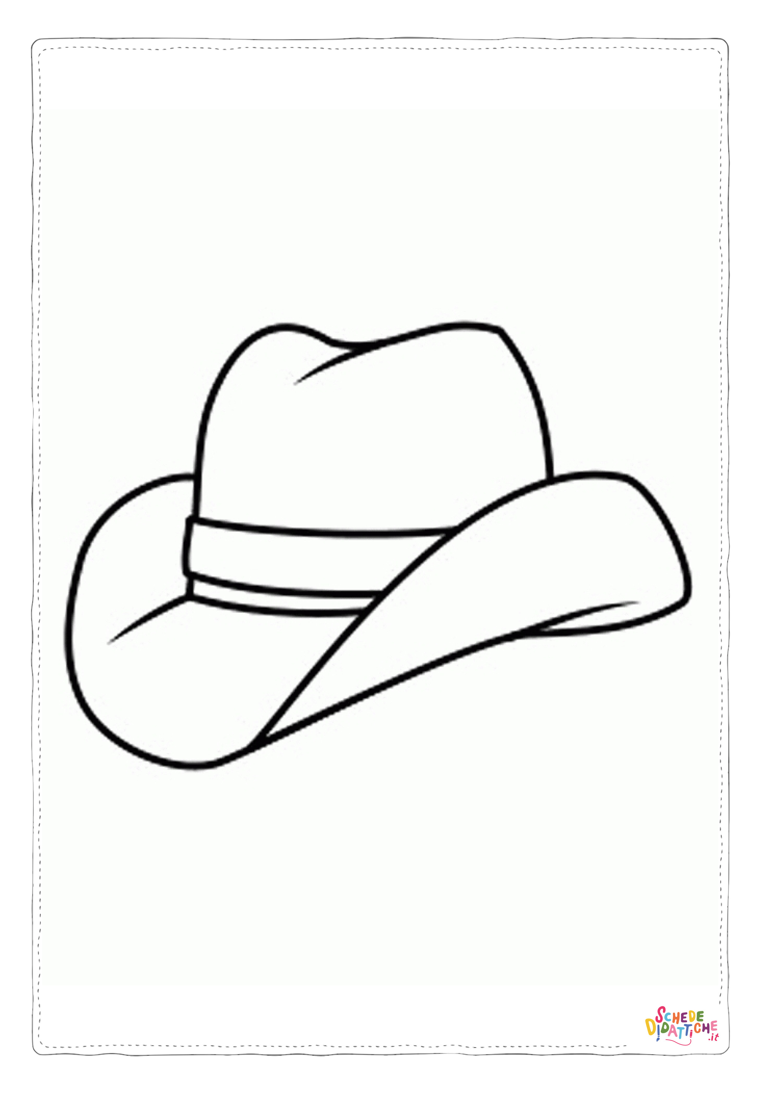 Disegno di cappello da stampare e colorare 23