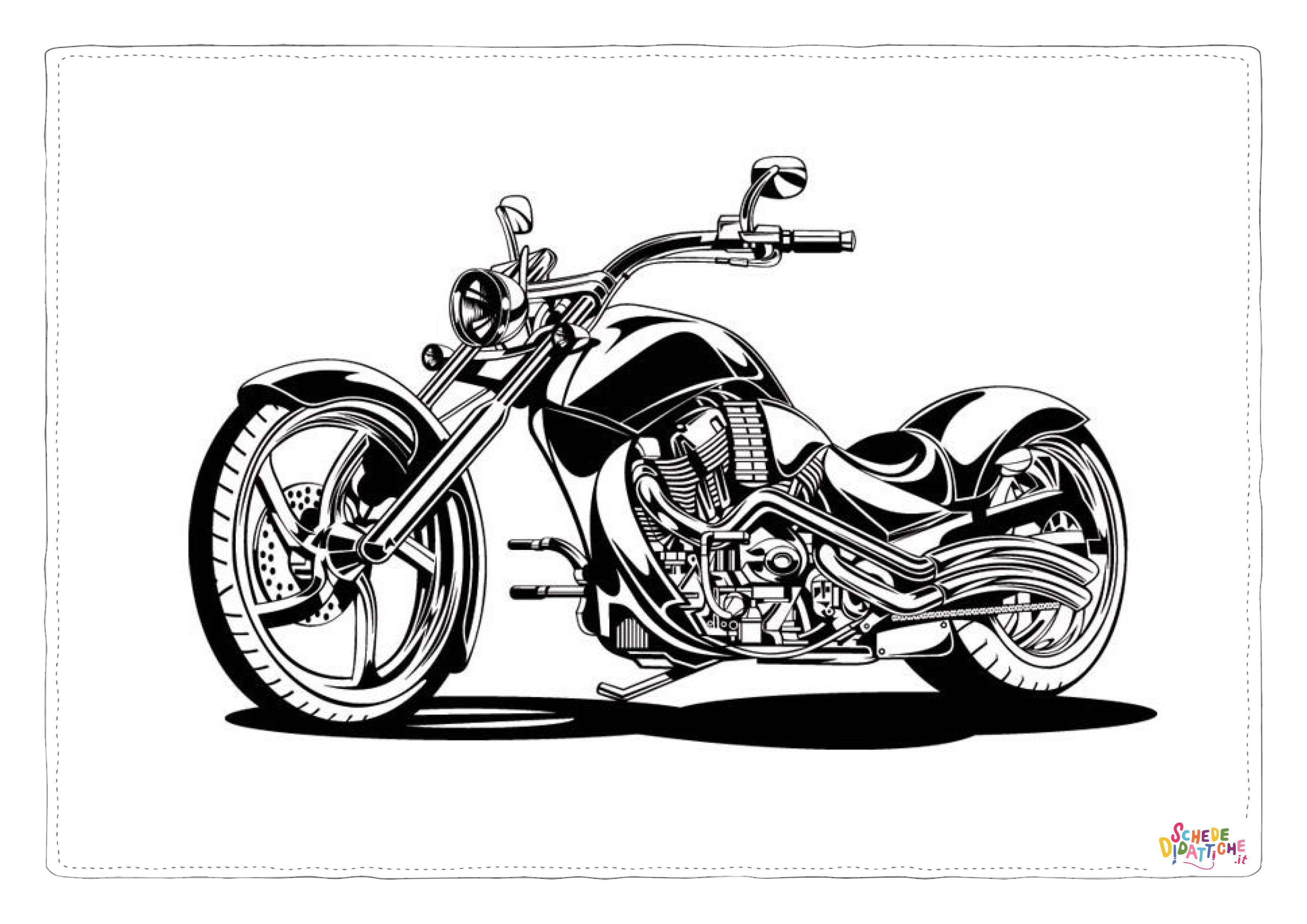 Disegno "Disegno di moto da stampare e colorare 26" Disegno di moto da stampare e colorare 26