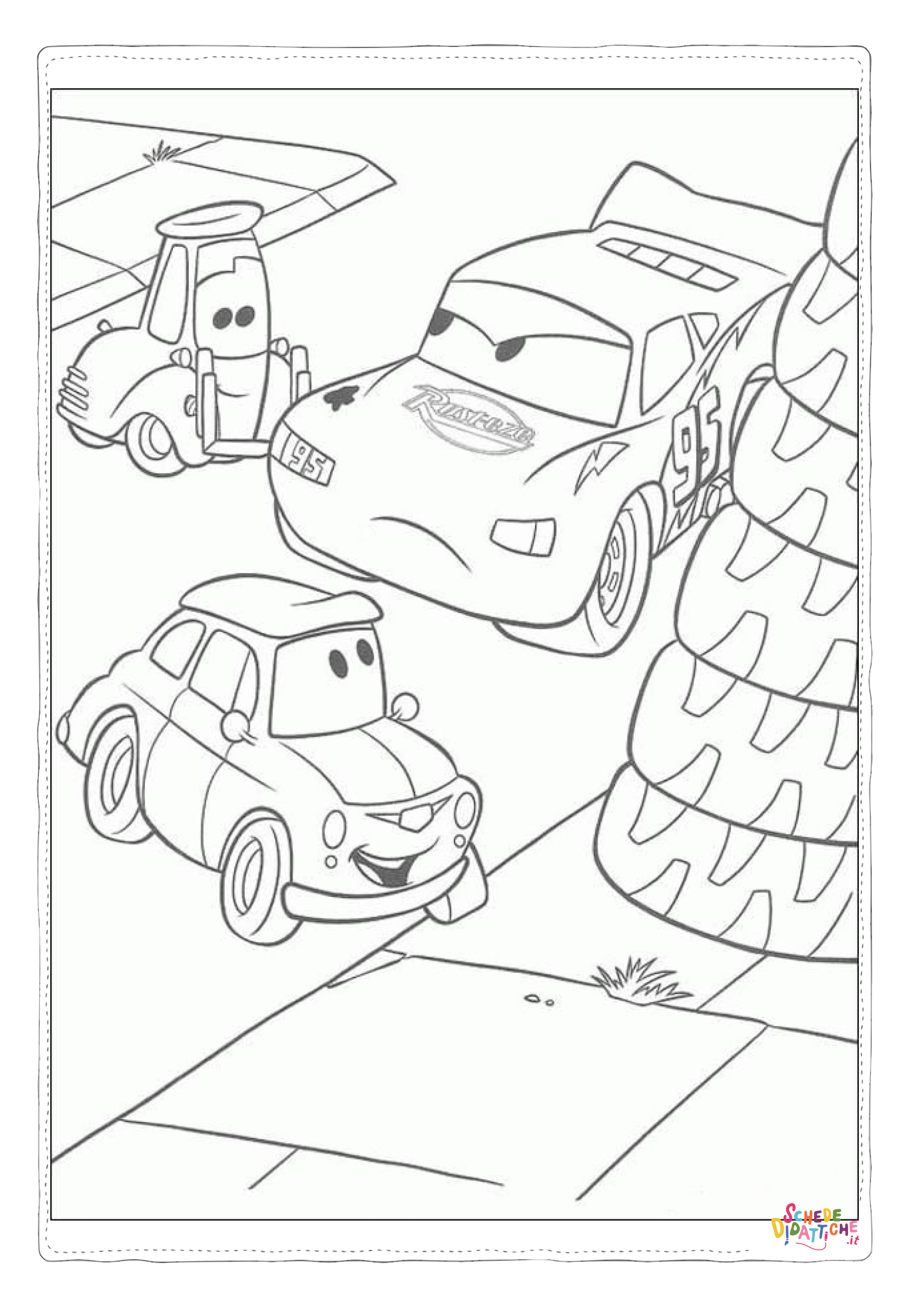 Disegno "Disegno di Cars da stampare e colorare 231" Disegno di Cars da stampare e colorare 231