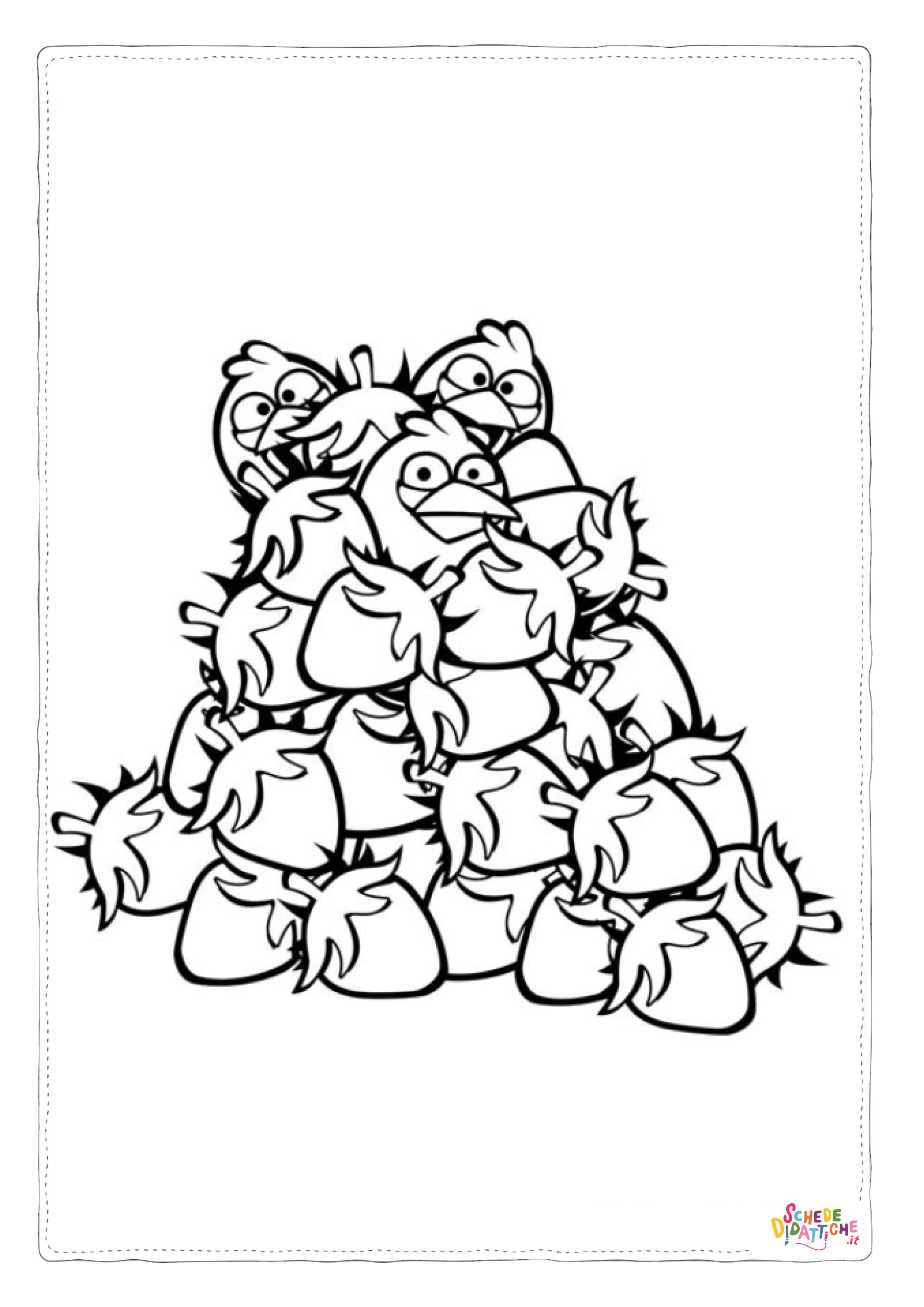 Disegno "Disegno di Angry birds da stampare e colorare 72" Disegno di Angry birds da stampare e colorare 72