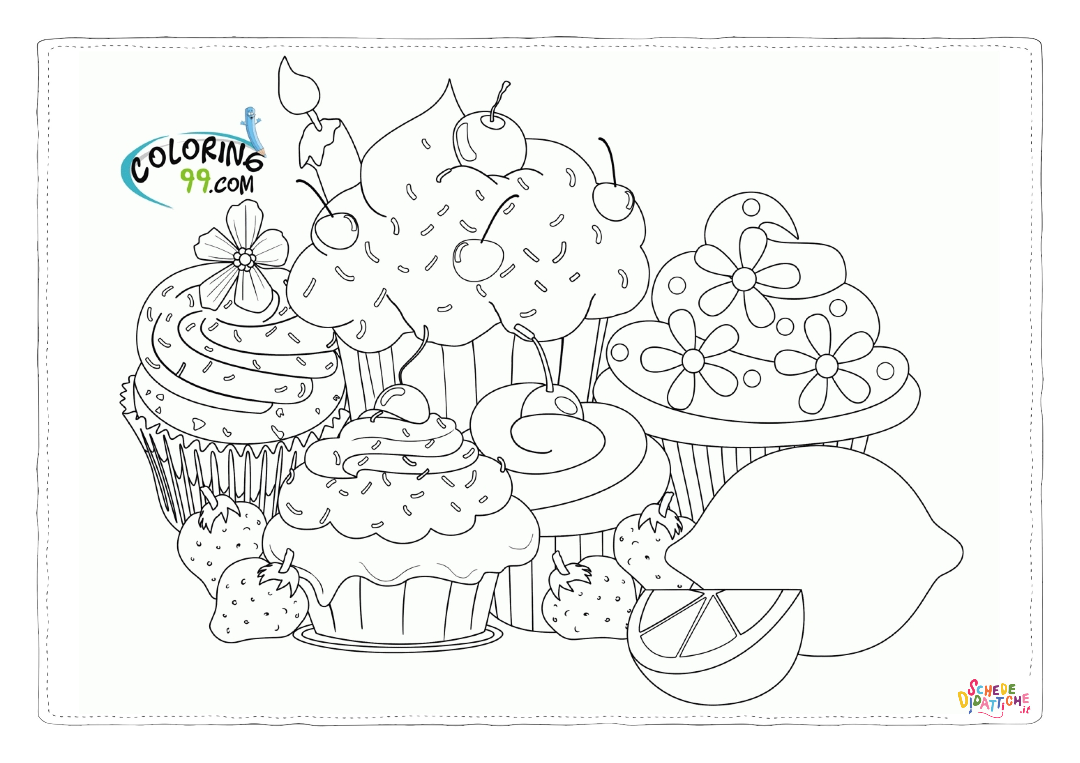 Disegno di dolce da stampare e colorare 23