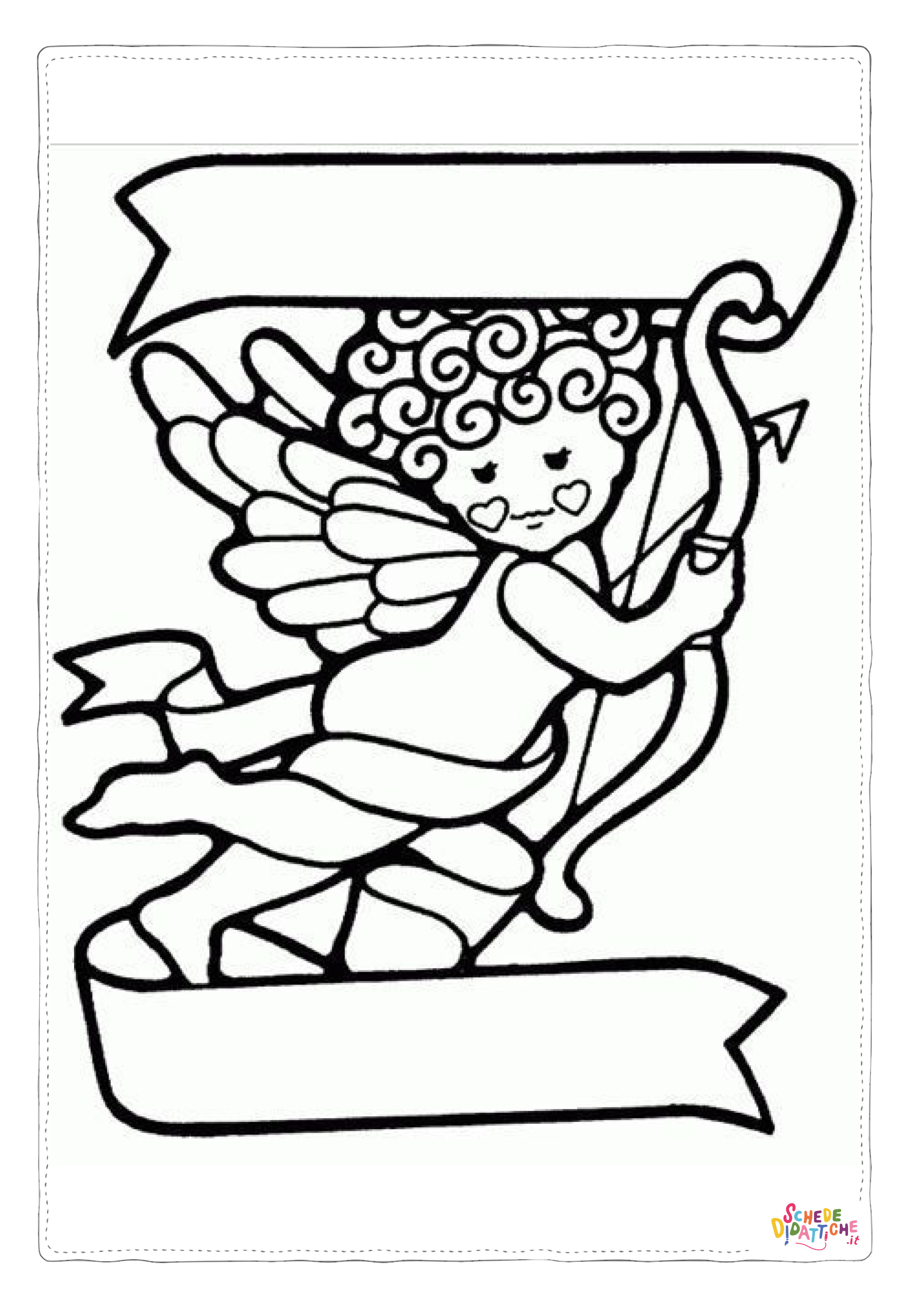 Disegno di Cupido da stampare e colorare 28