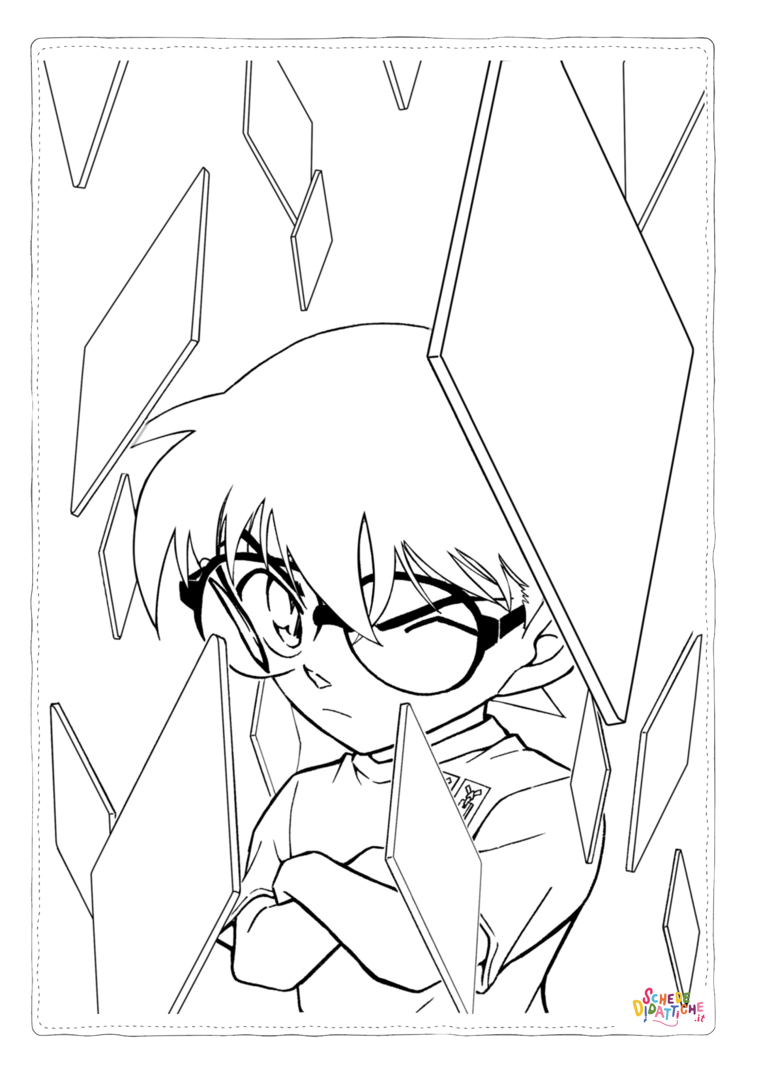 Disegno "Disegno di Detective Conan da stampare e colorare 2" Disegno di Detective Conan da stampare e colorare 2