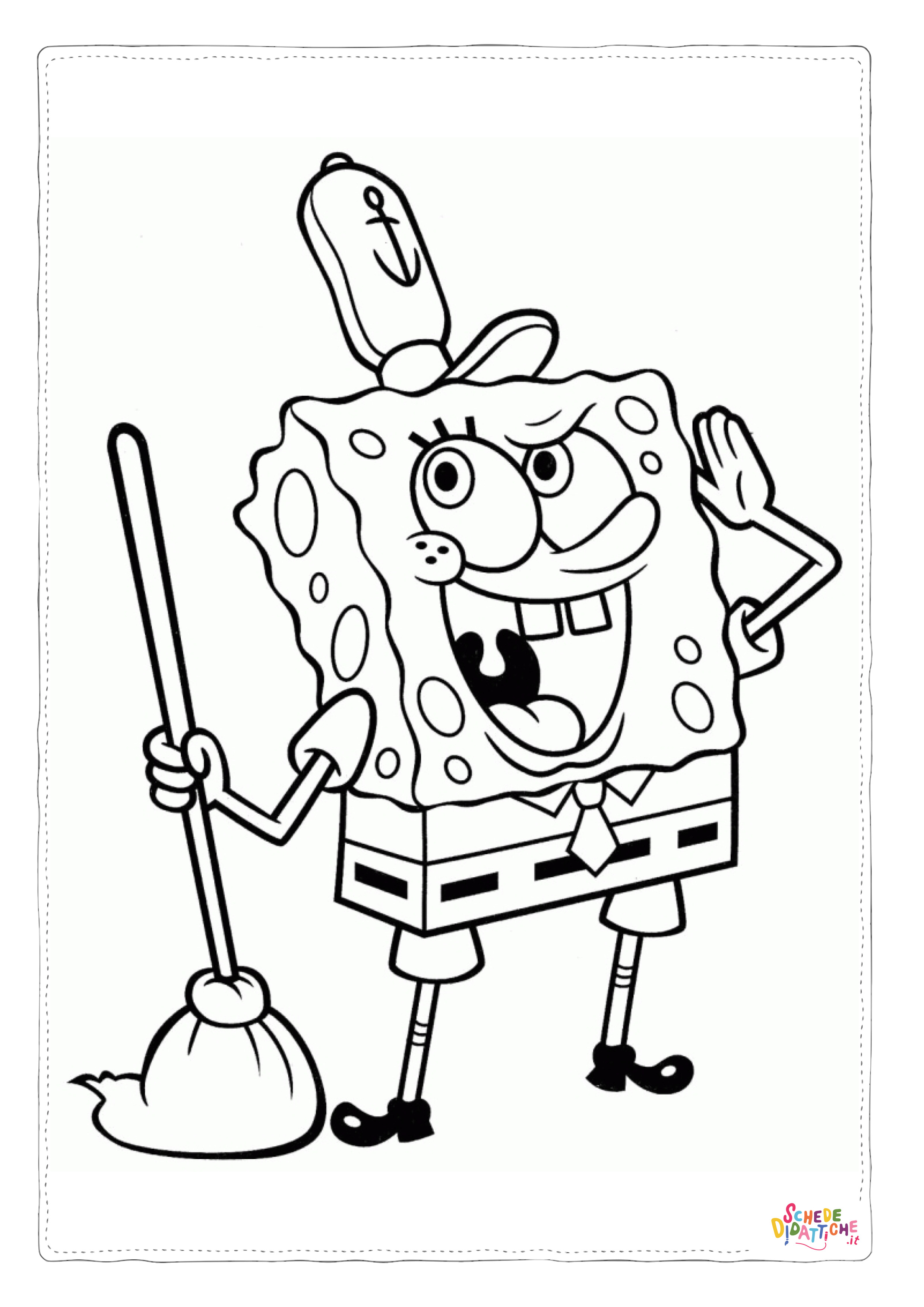 Disegno di Spongebob da stampare e colorare 28