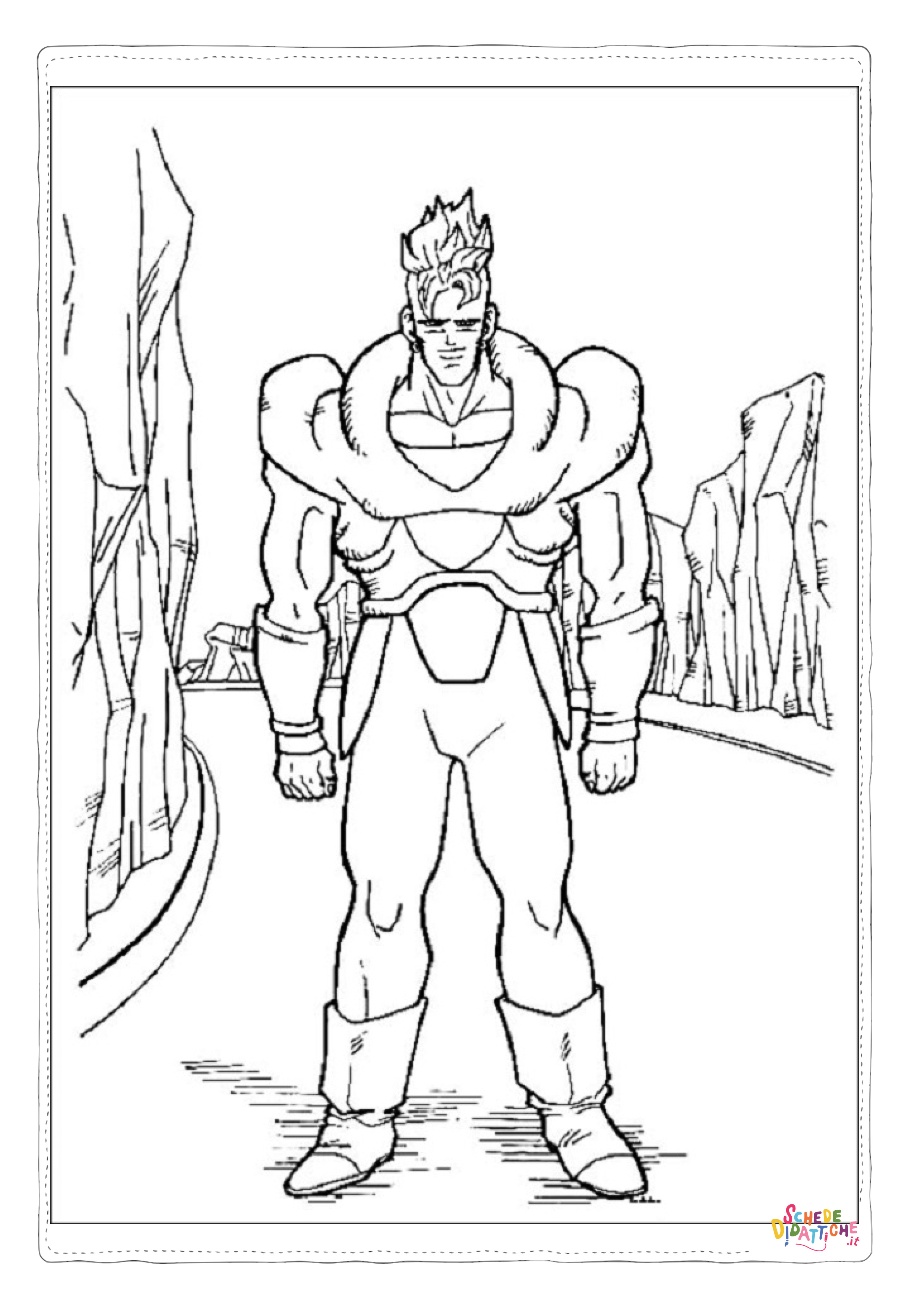 Disegno "Disegno di Dragon Ball da stampare e colorare 80" Disegno di Dragon Ball da stampare e colorare 80
