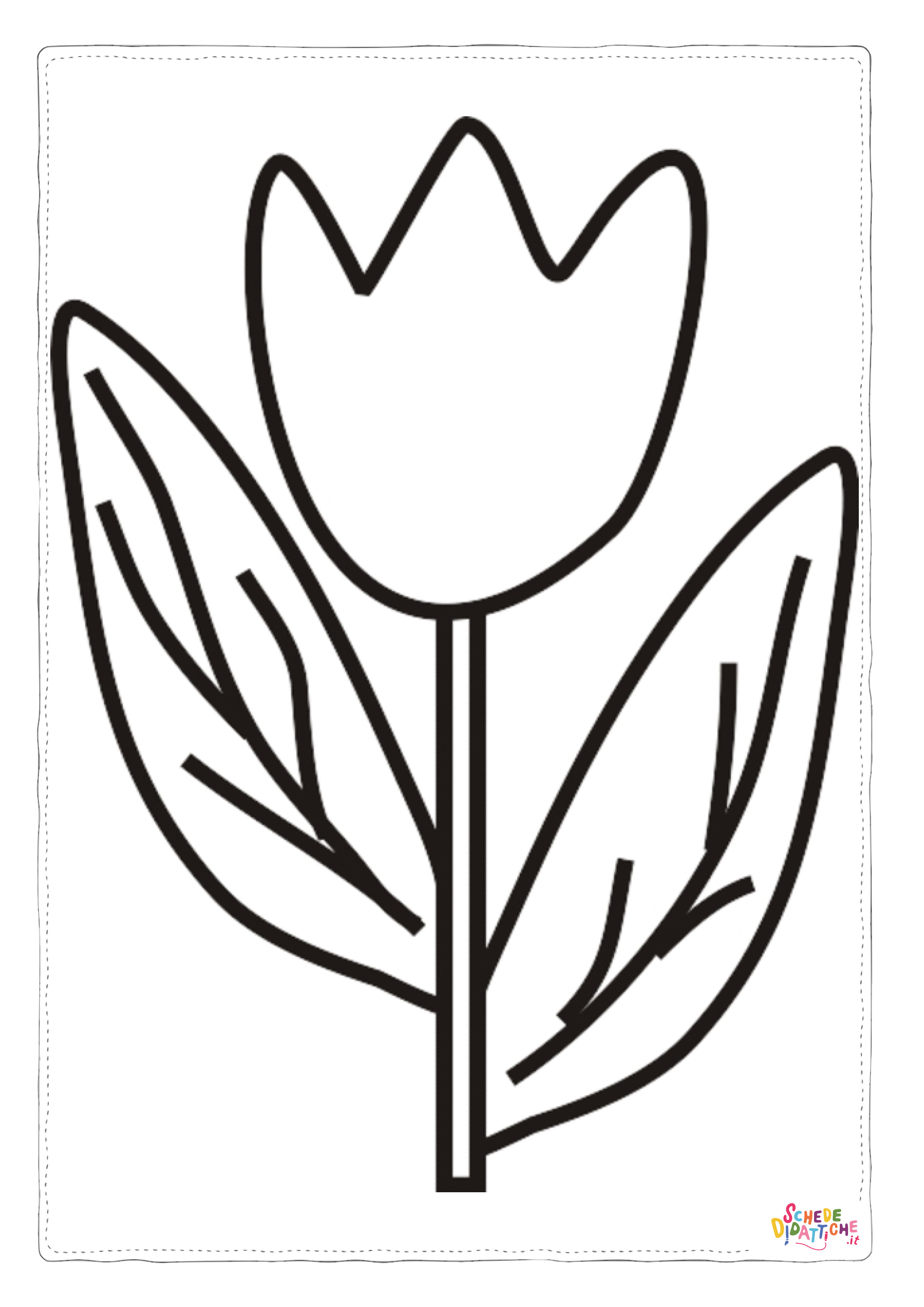 Disegno di fiore da stampare e colorare 137