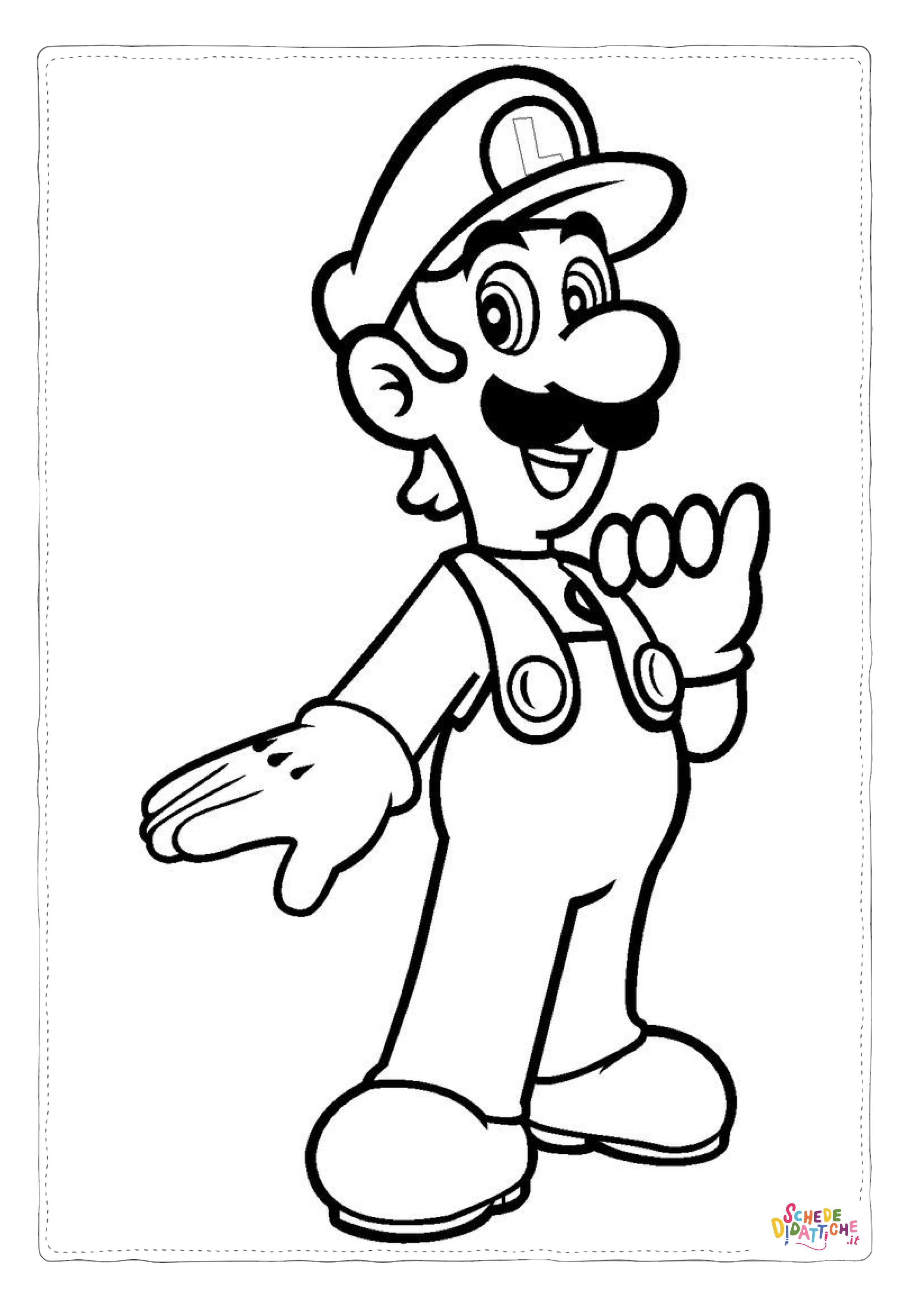 Disegno "Disegno di Super Mario da stampare e colorare 41" Disegno di Super Mario da stampare e colorare 41