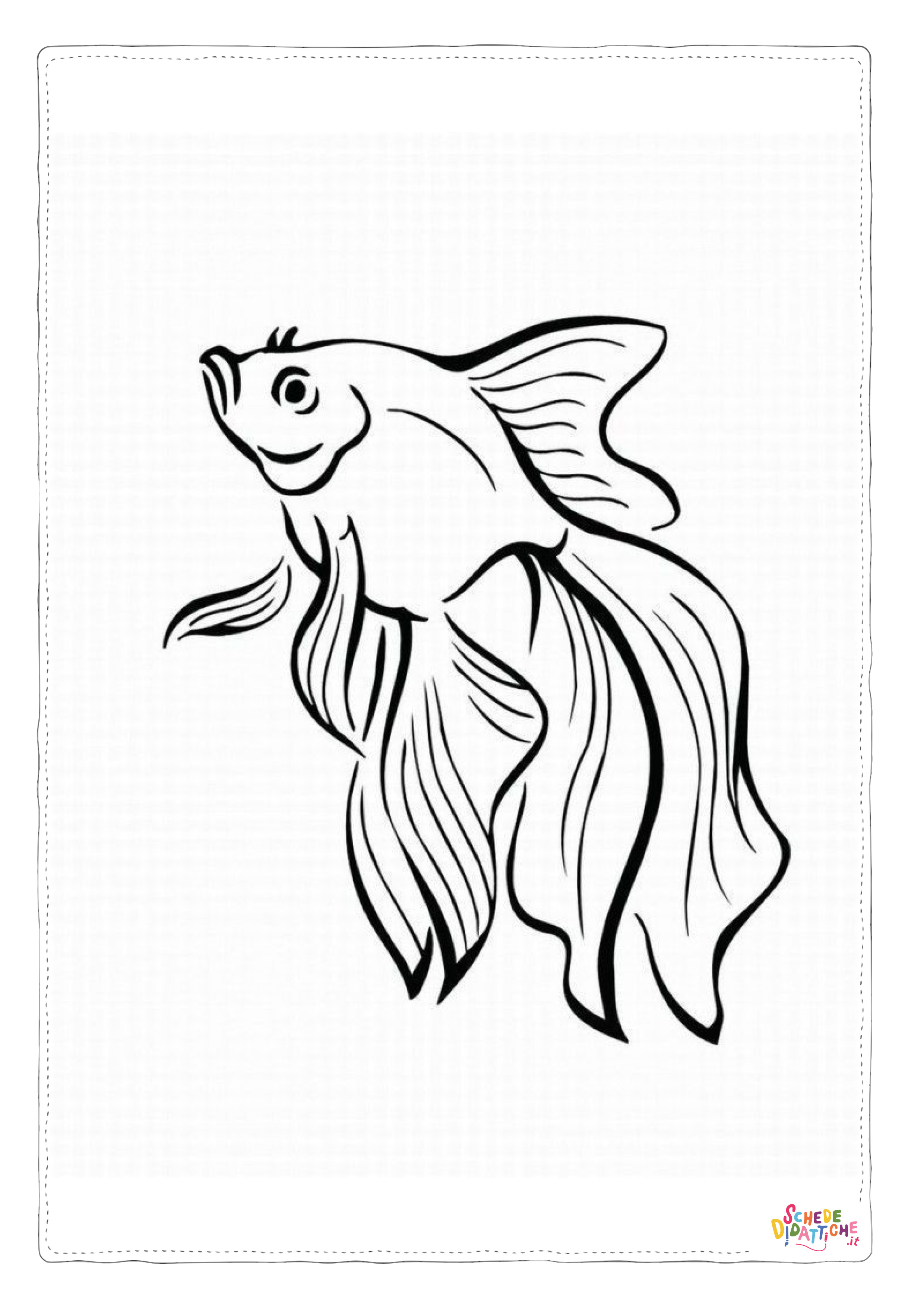 Disegno "Disegno di pesce da stampare e colorare 272" Disegno di pesce da stampare e colorare 272