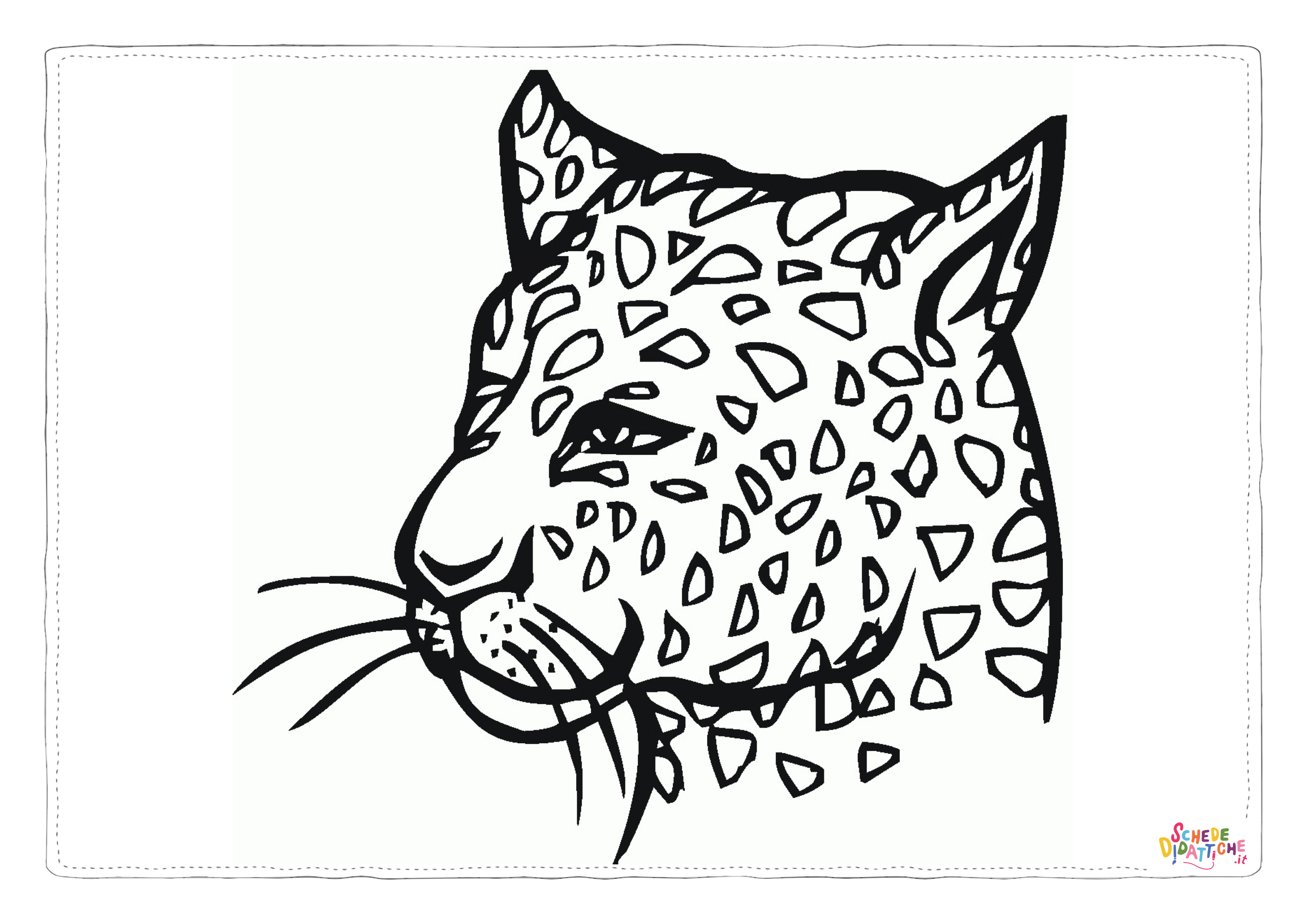 Disegno di leopardo da stampare e colorare 31