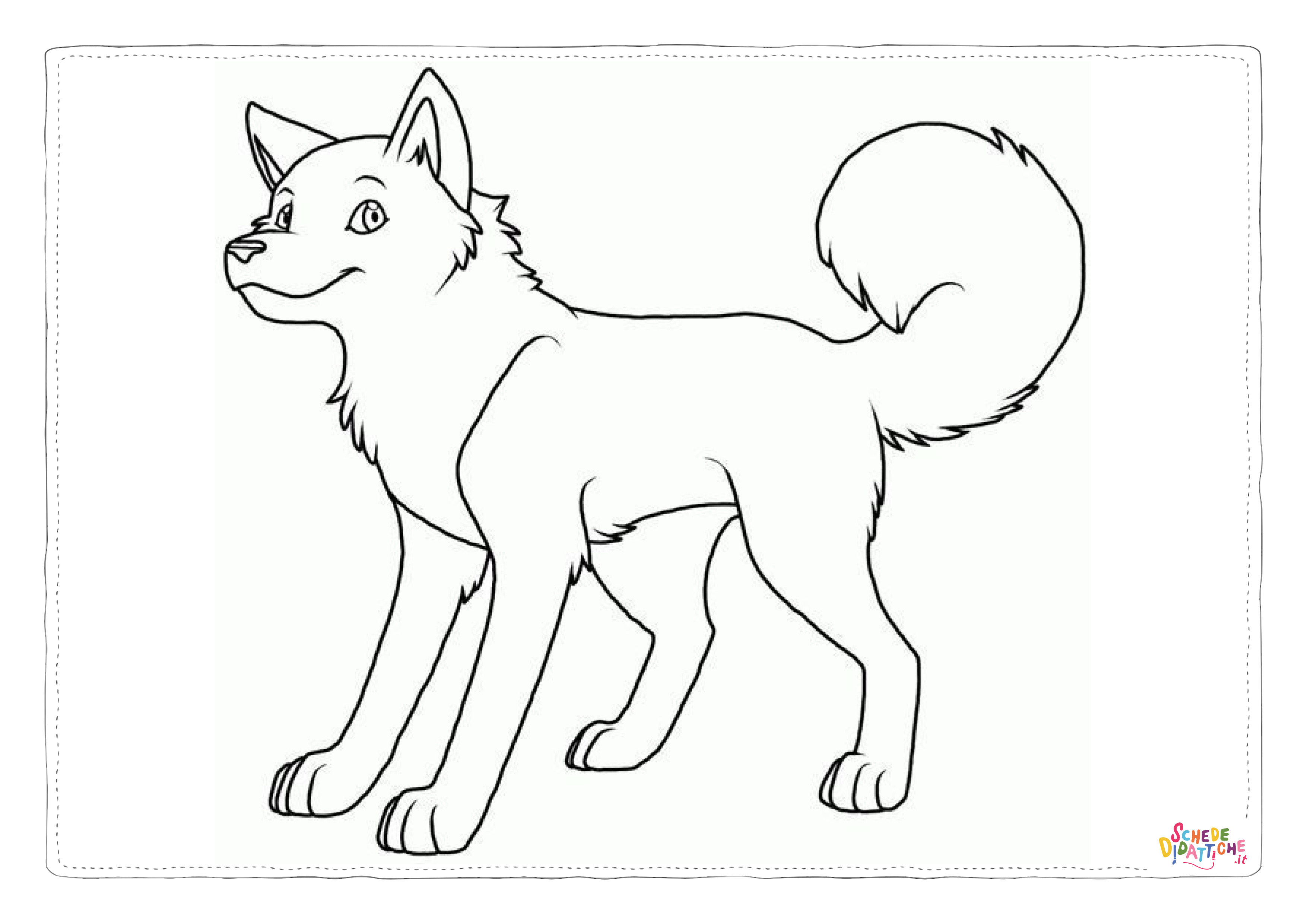 Disegno "Disegno di volpe da stampare e colorare 118" Disegno di volpe da stampare e colorare 118