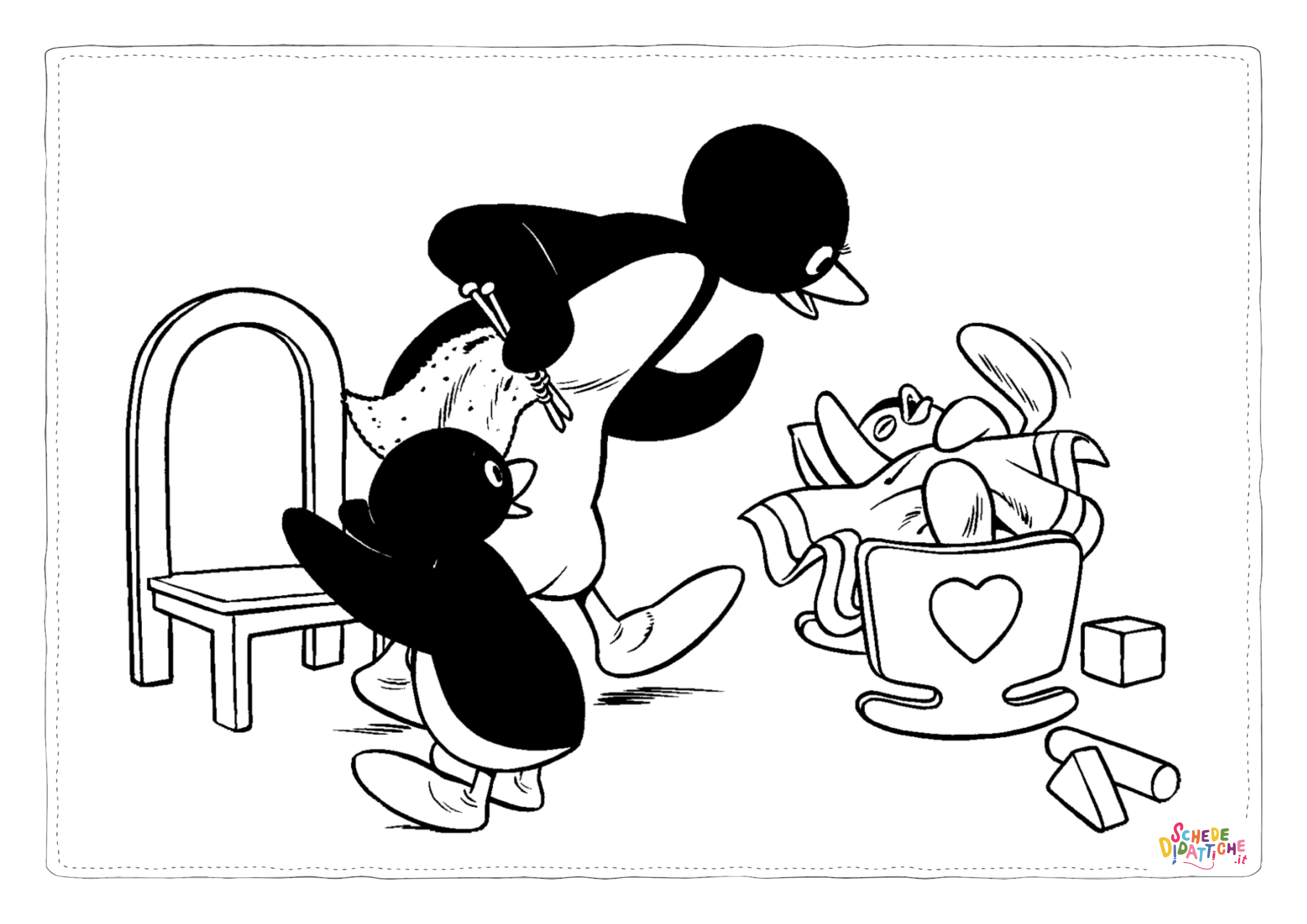 Disegno di pinguino da stampare e colorare 42