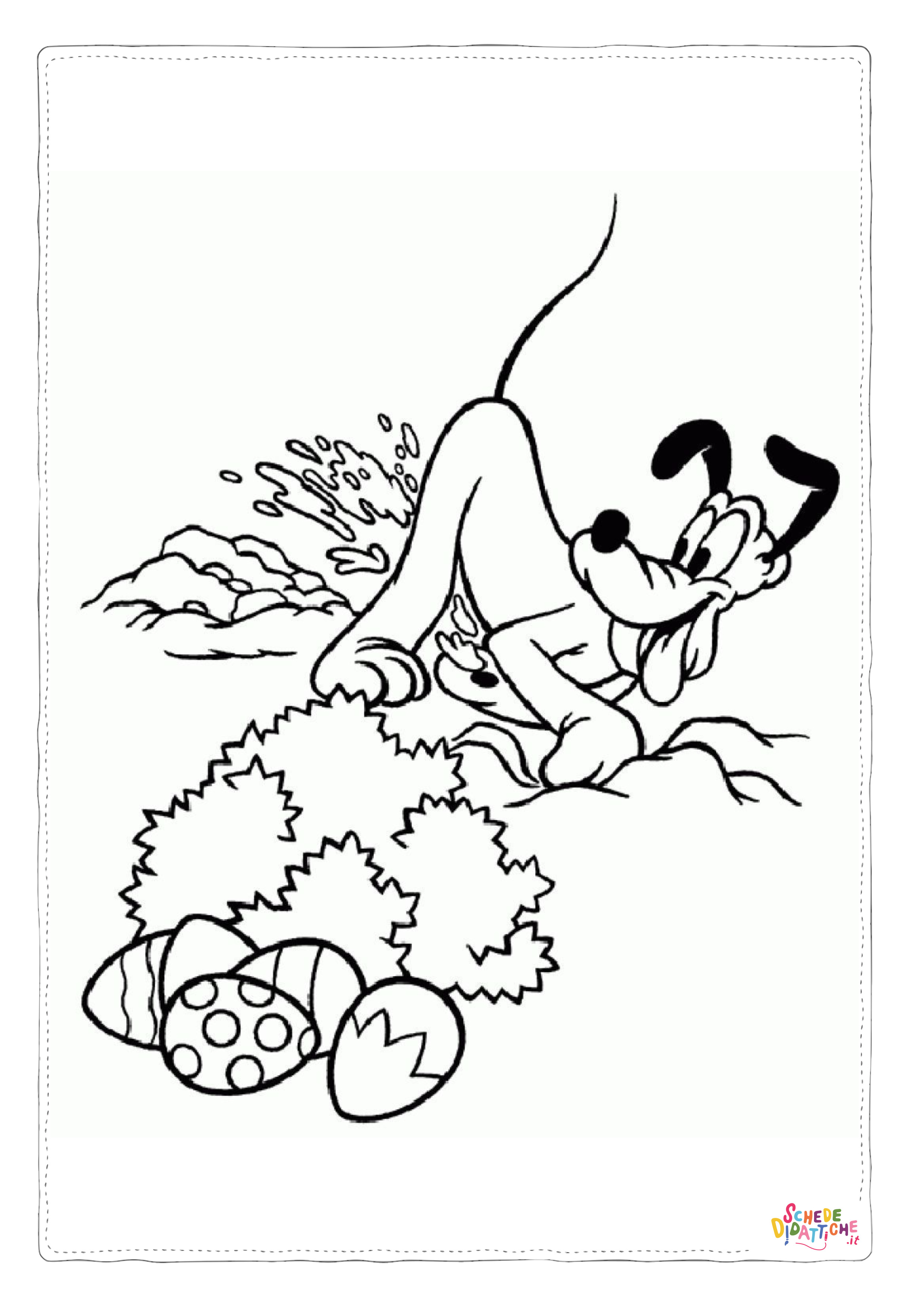 Disegno "Disegno di Pluto da stampare e colorare 45" Disegno di Pluto da stampare e colorare 45