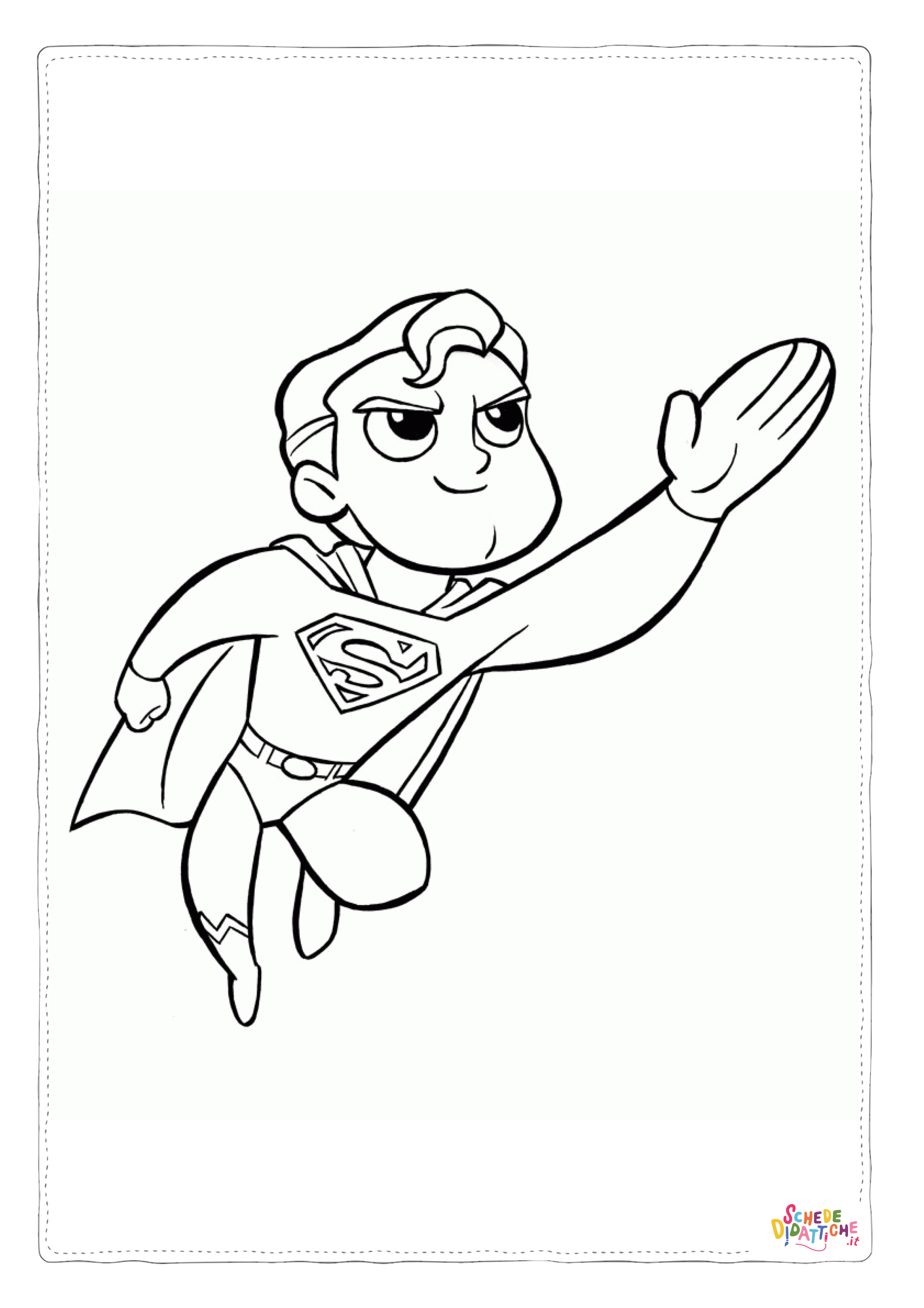 Disegno di Superman da stampare e colorare 16