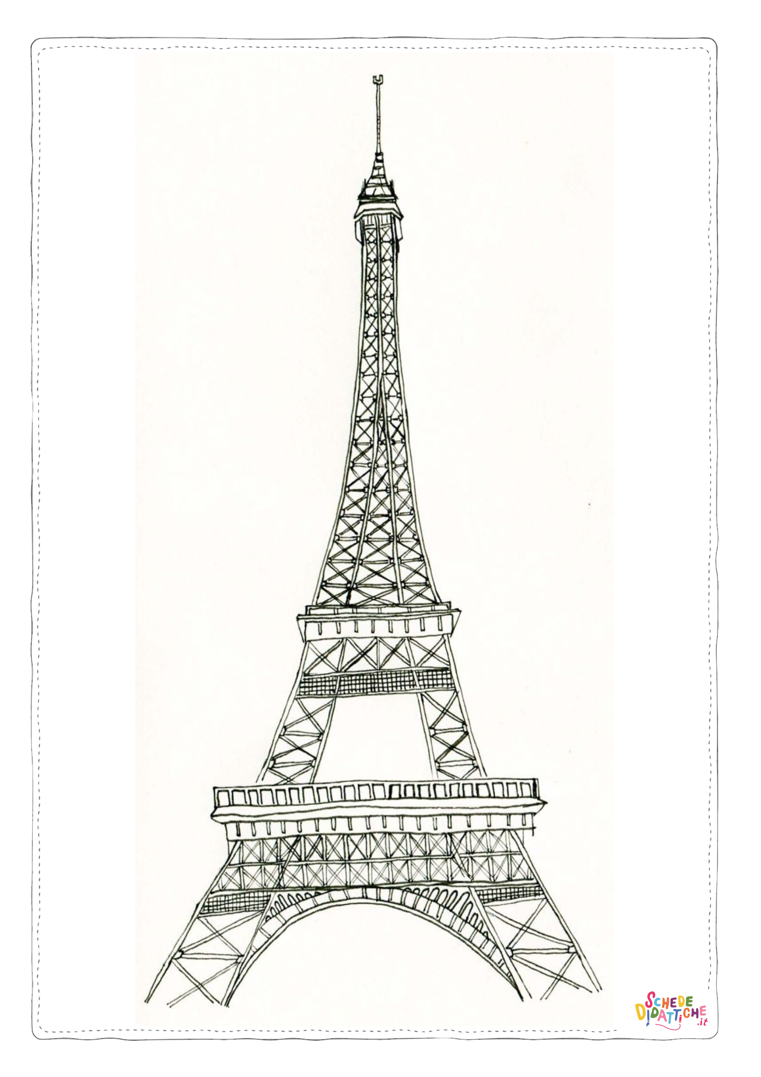 Disegno "Disegno di monumento famoso da stampare e colorare 47" Disegno di monumento famoso da stampare e colorare 47