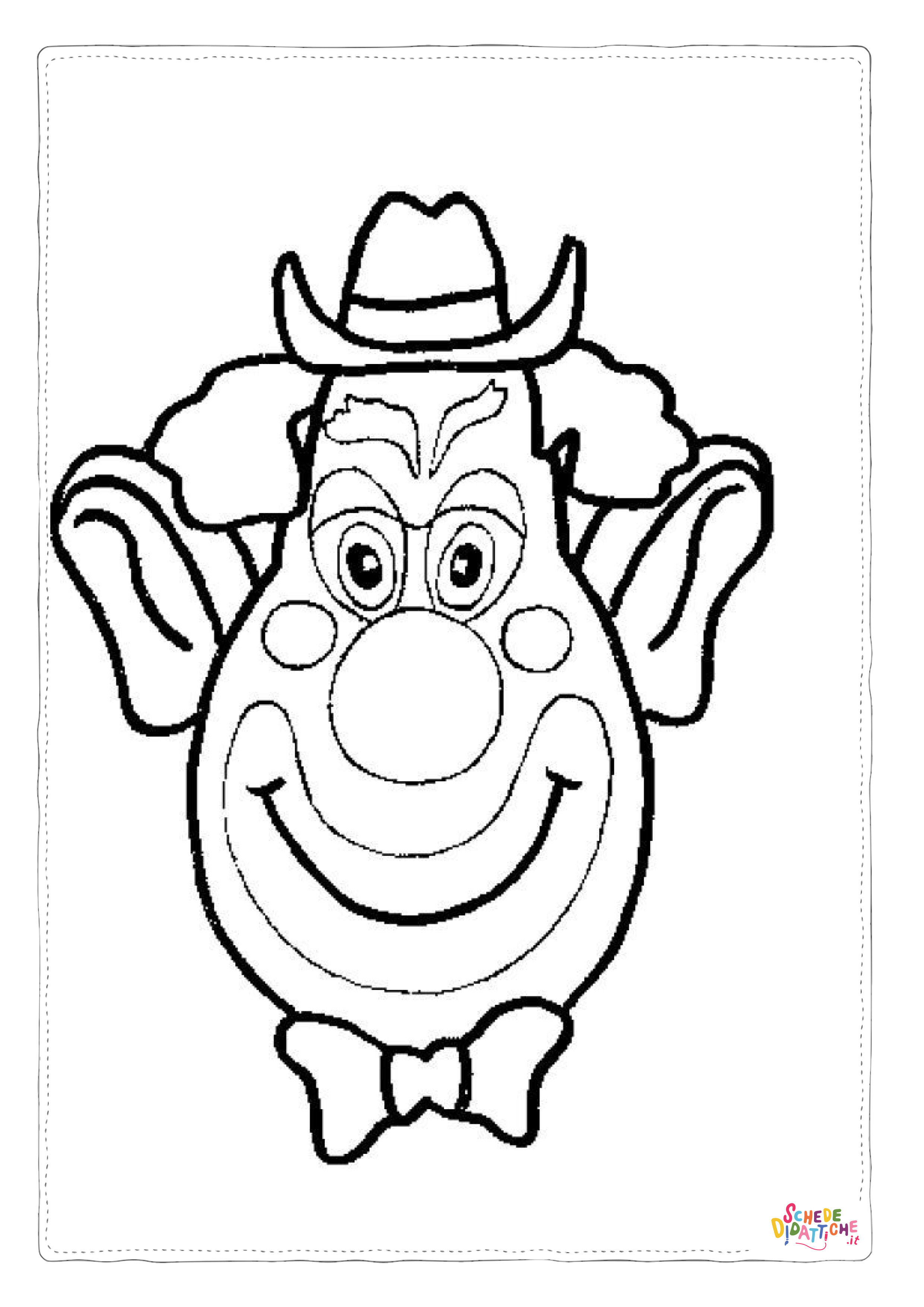 Disegno di clown da stampare e colorare 48