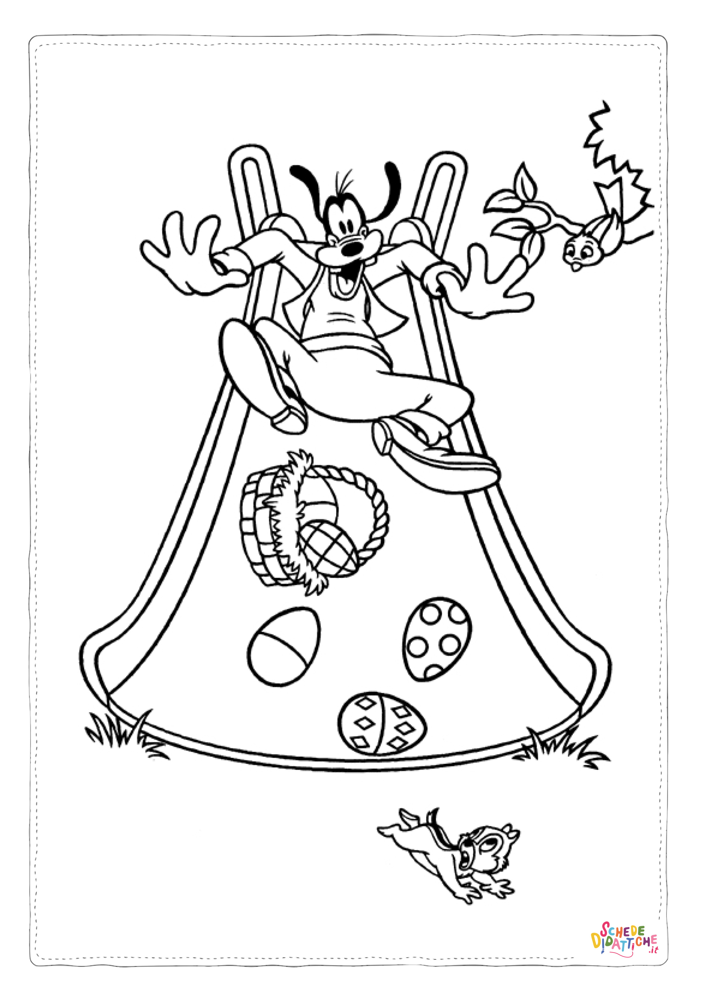 Disegno "Disegno di Pippo da stampare e colorare 39" Disegno di Pippo da stampare e colorare 39
