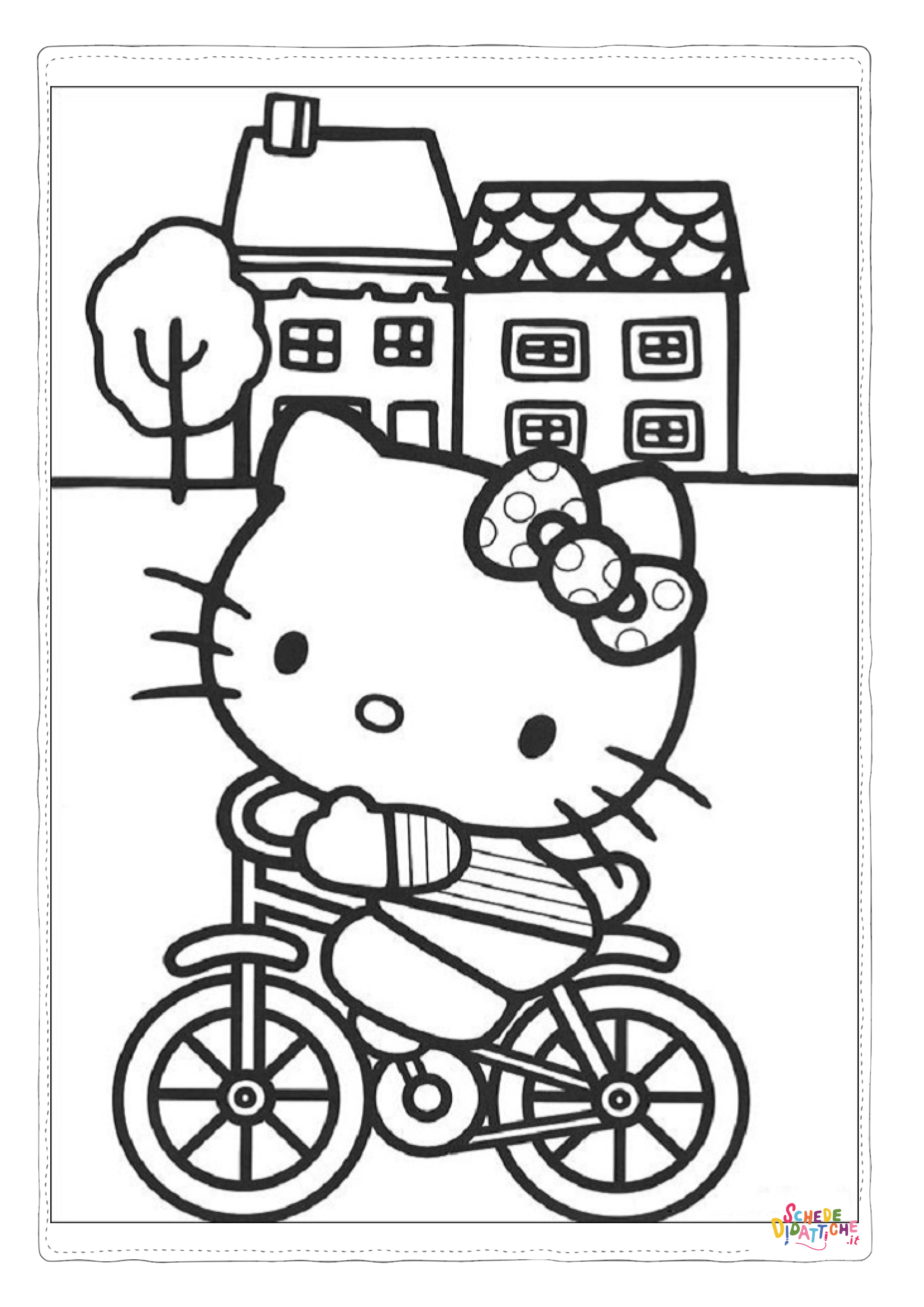 Disegno "Disegno di Hello Kitty da stampare e colorare 105" Disegno di Hello Kitty da stampare e colorare 105