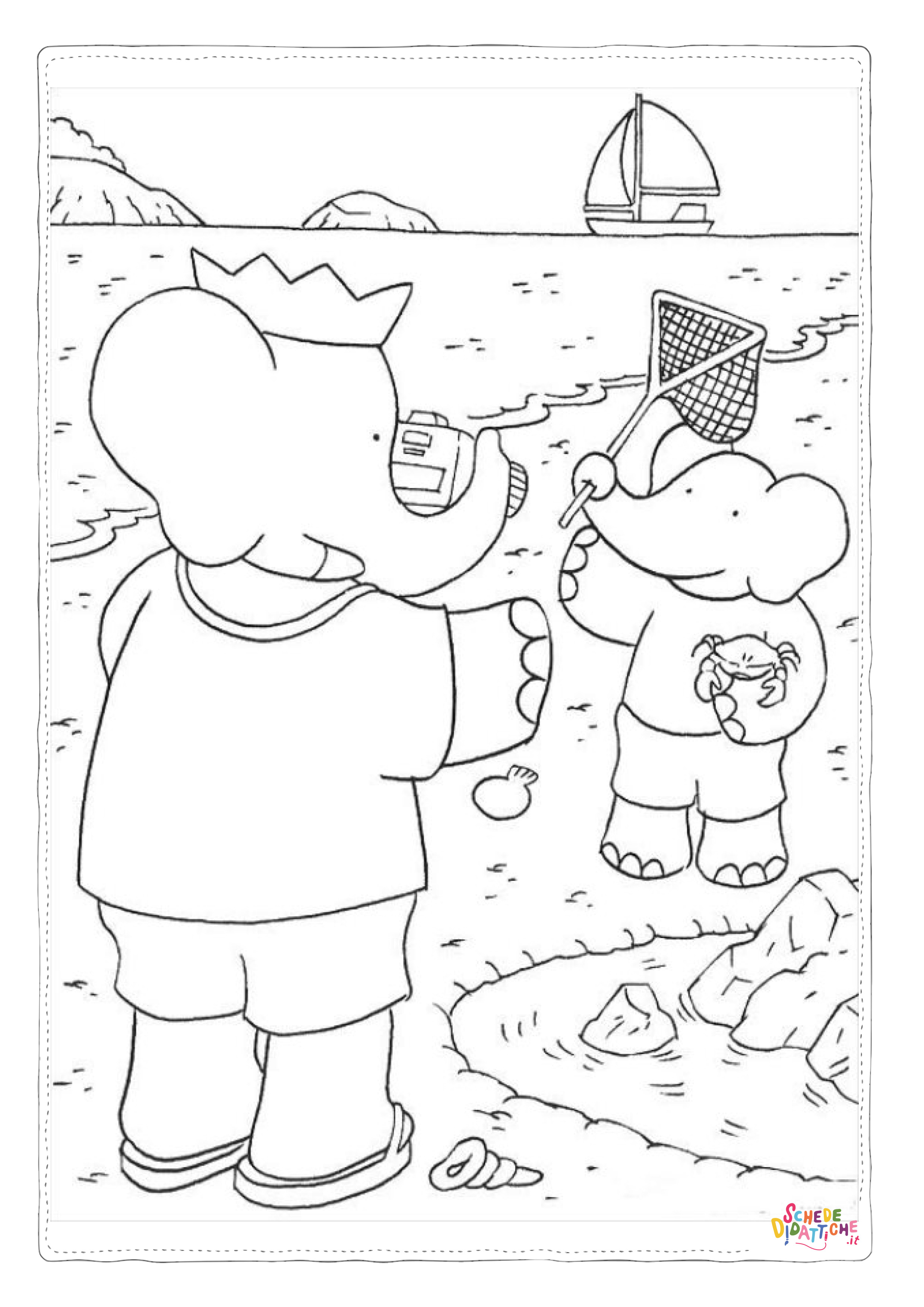 Disegno di Barbapap da stampare e colorare 5