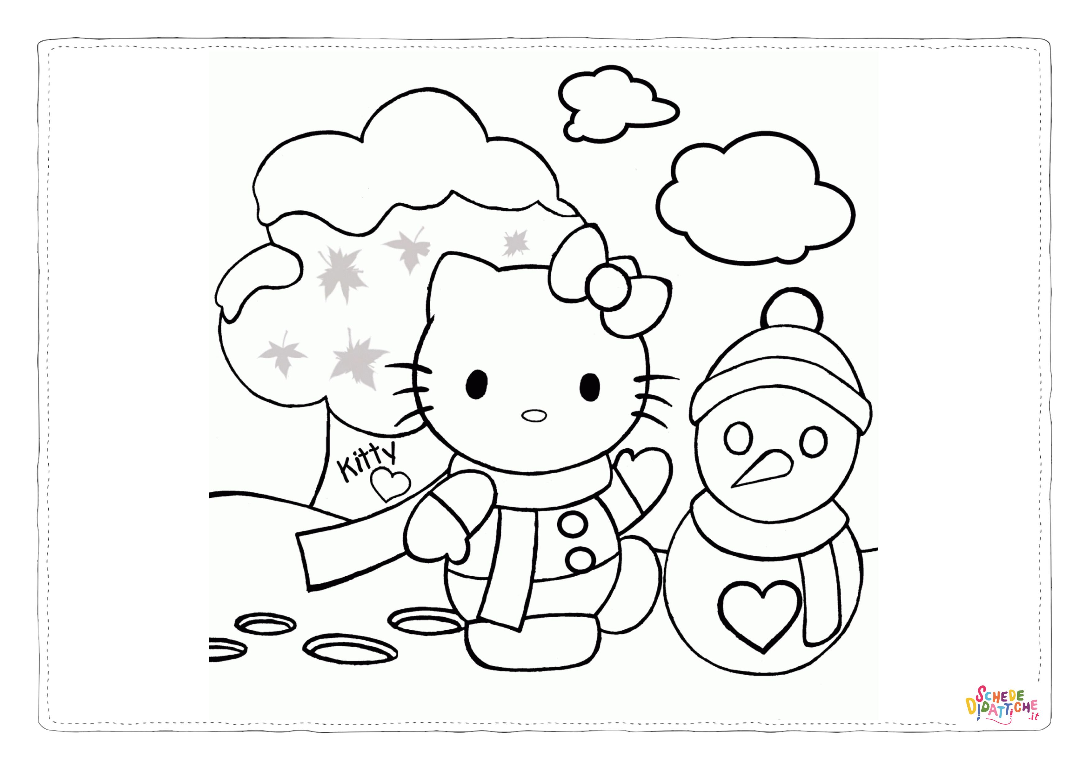 Disegno "Disegno di Hello Kitty da stampare e colorare 75" Disegno di Hello Kitty da stampare e colorare 75