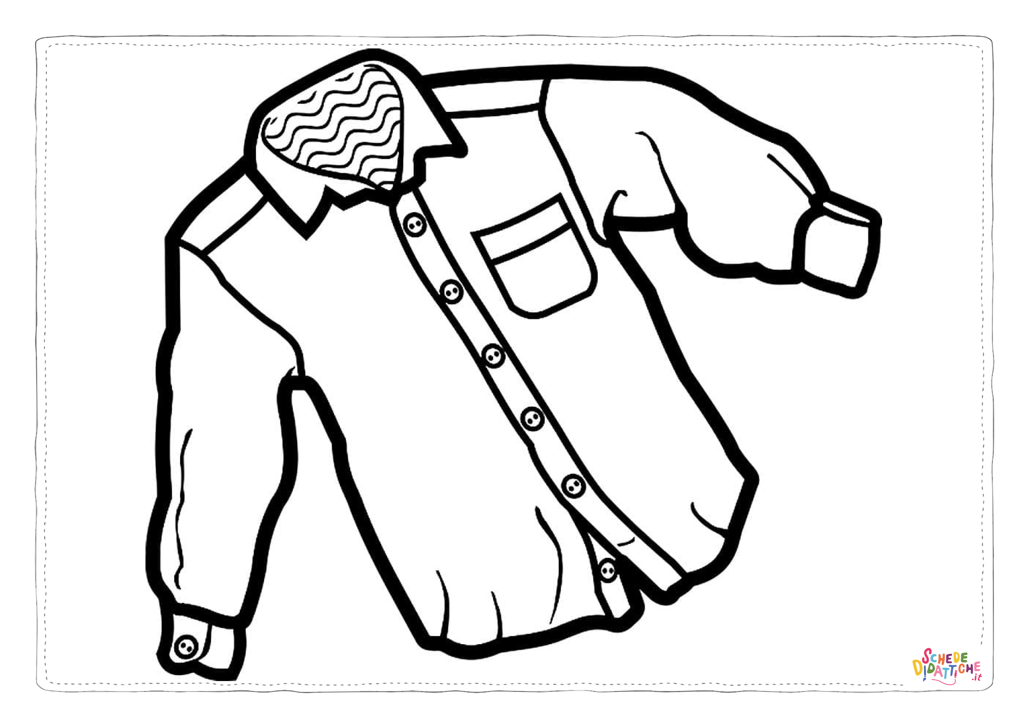 Disegno di vestito da uomo da stampare e colorare 7