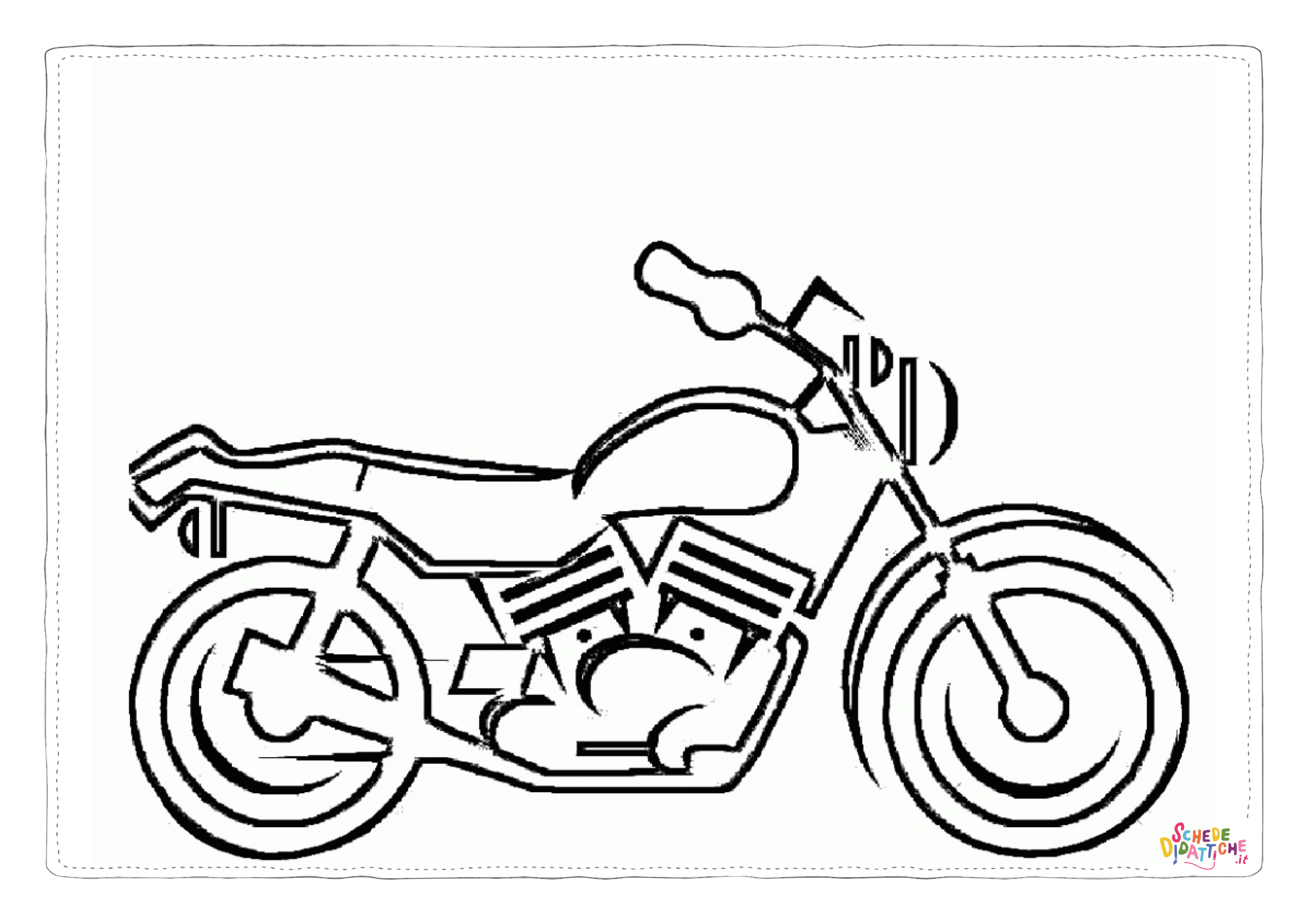 Disegno "Disegno di moto da stampare e colorare 41" Disegno di moto da stampare e colorare 41