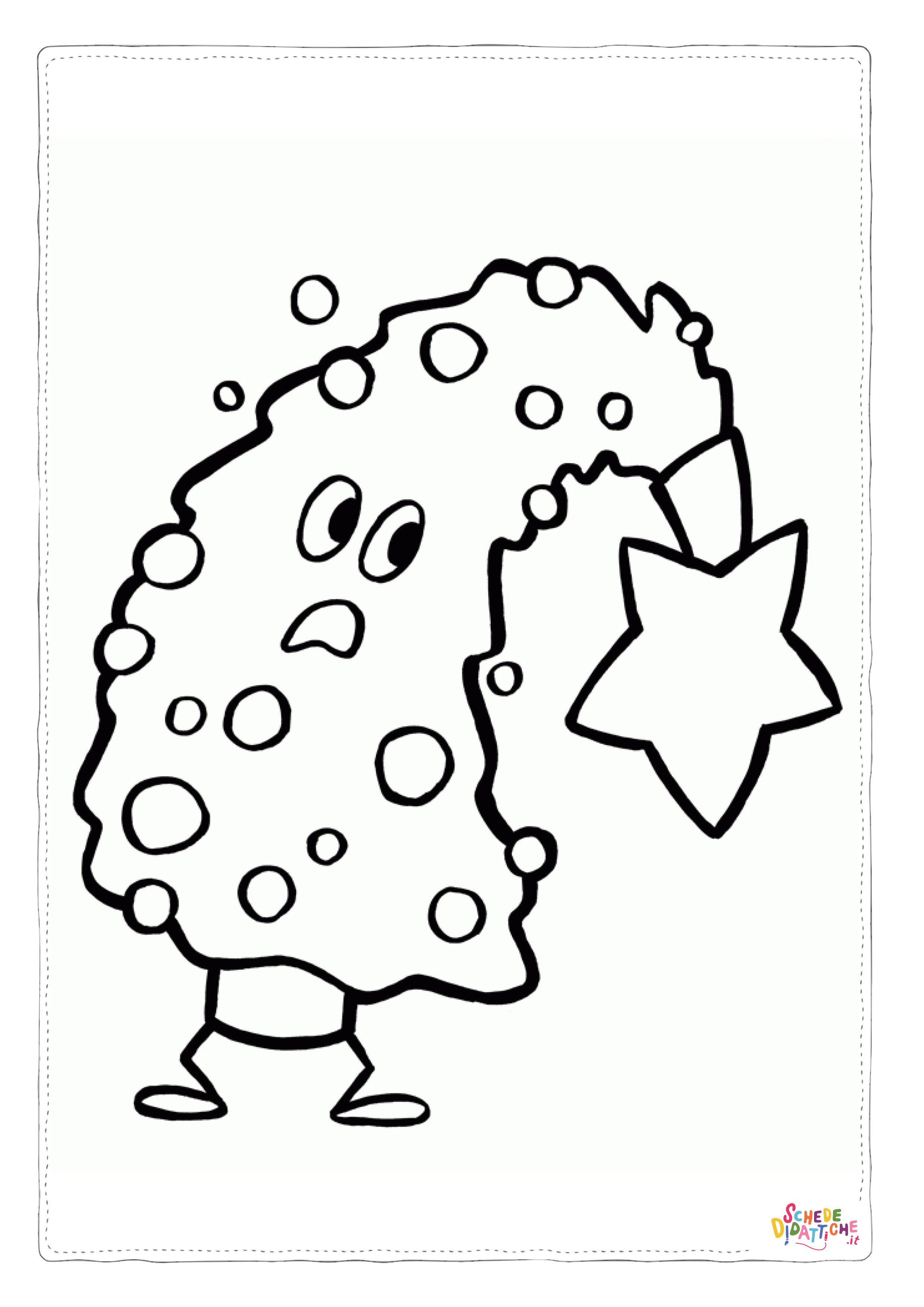 Disegno "Disegno di albero di Natale da stampare e colorare 37" Disegno di albero di Natale da stampare e colorare 37
