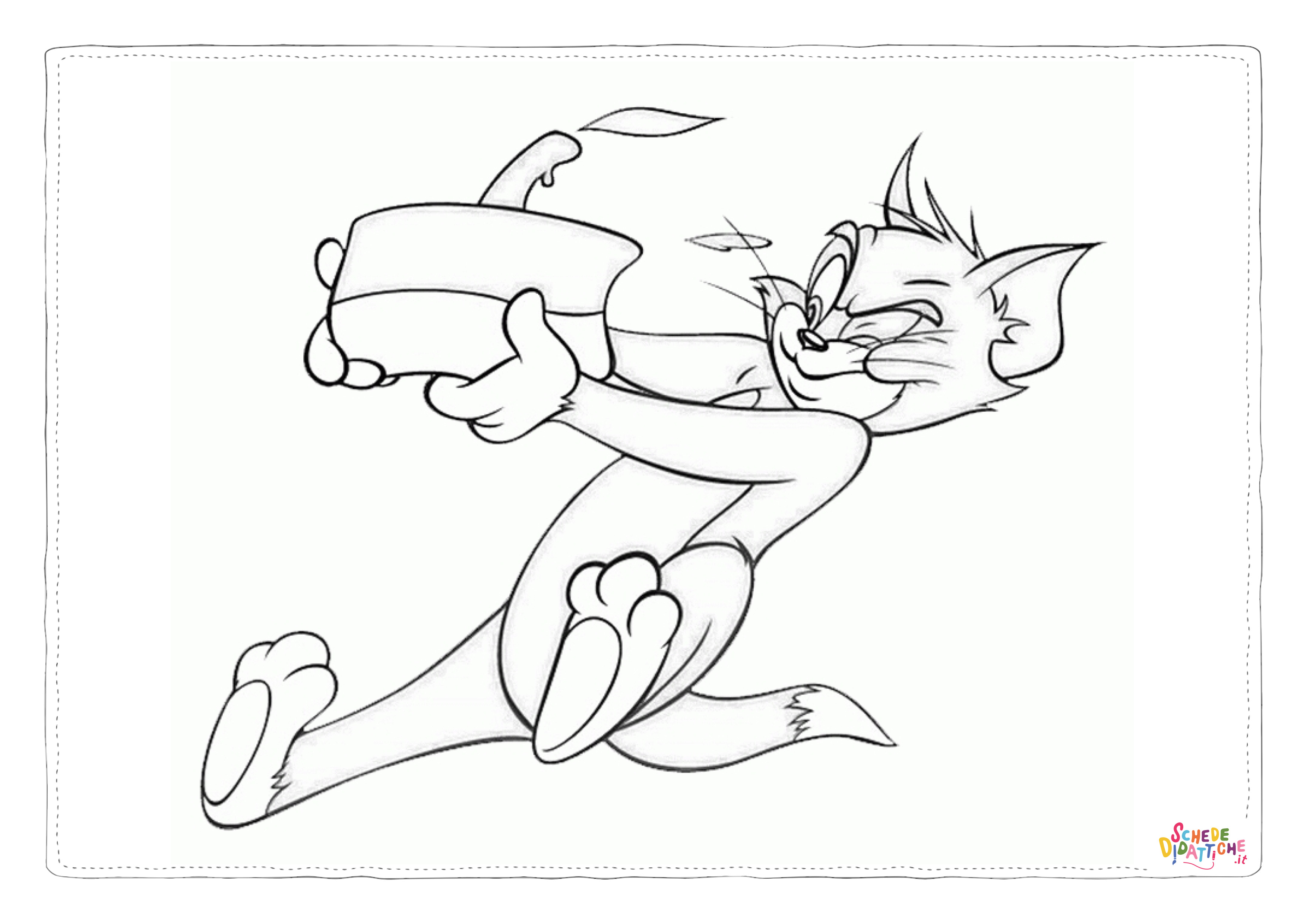 Disegno di Tom e Jerry da stampare e colorare 26