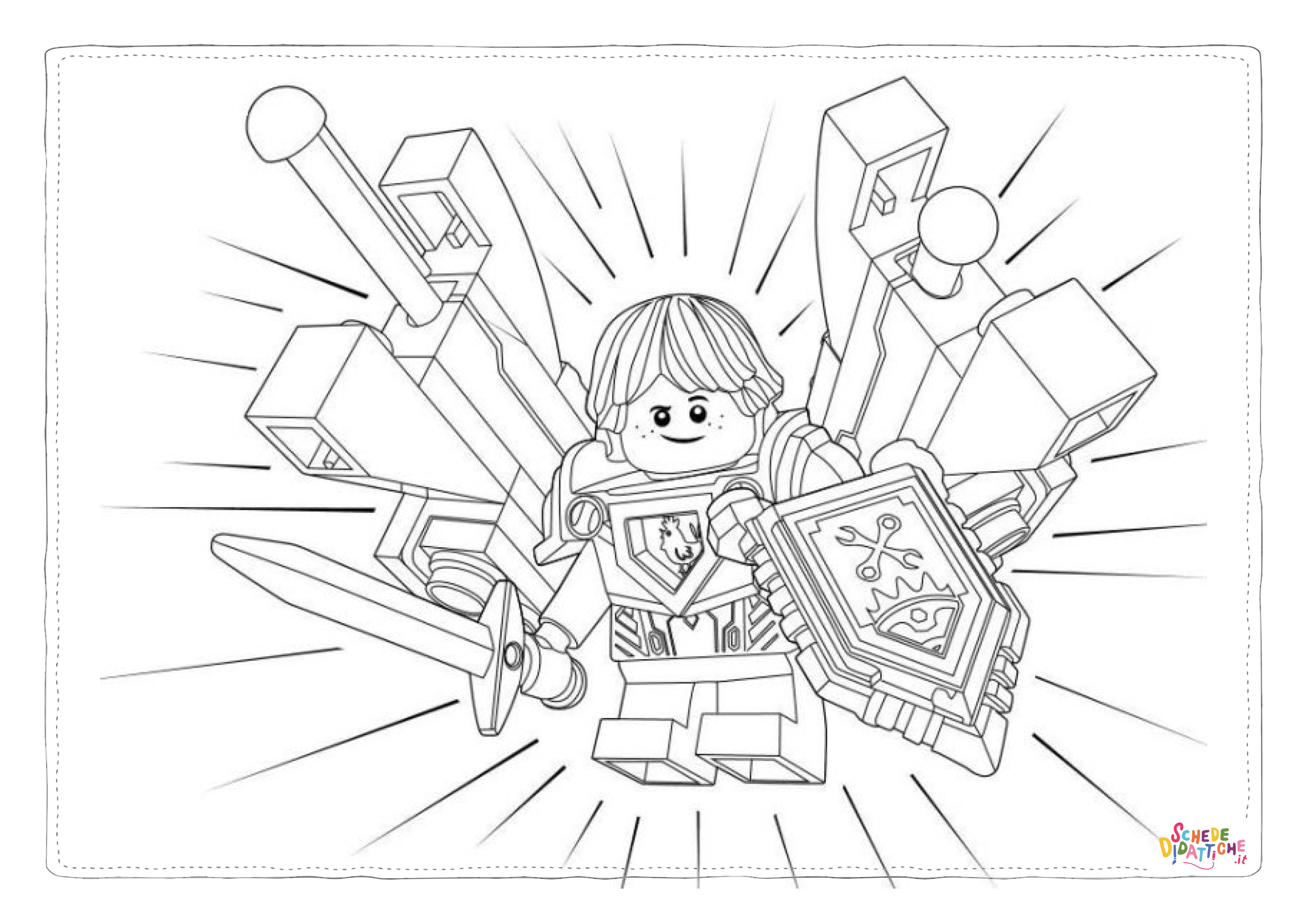 Disegno di LEGO Ninjago da stampare e colorare 14