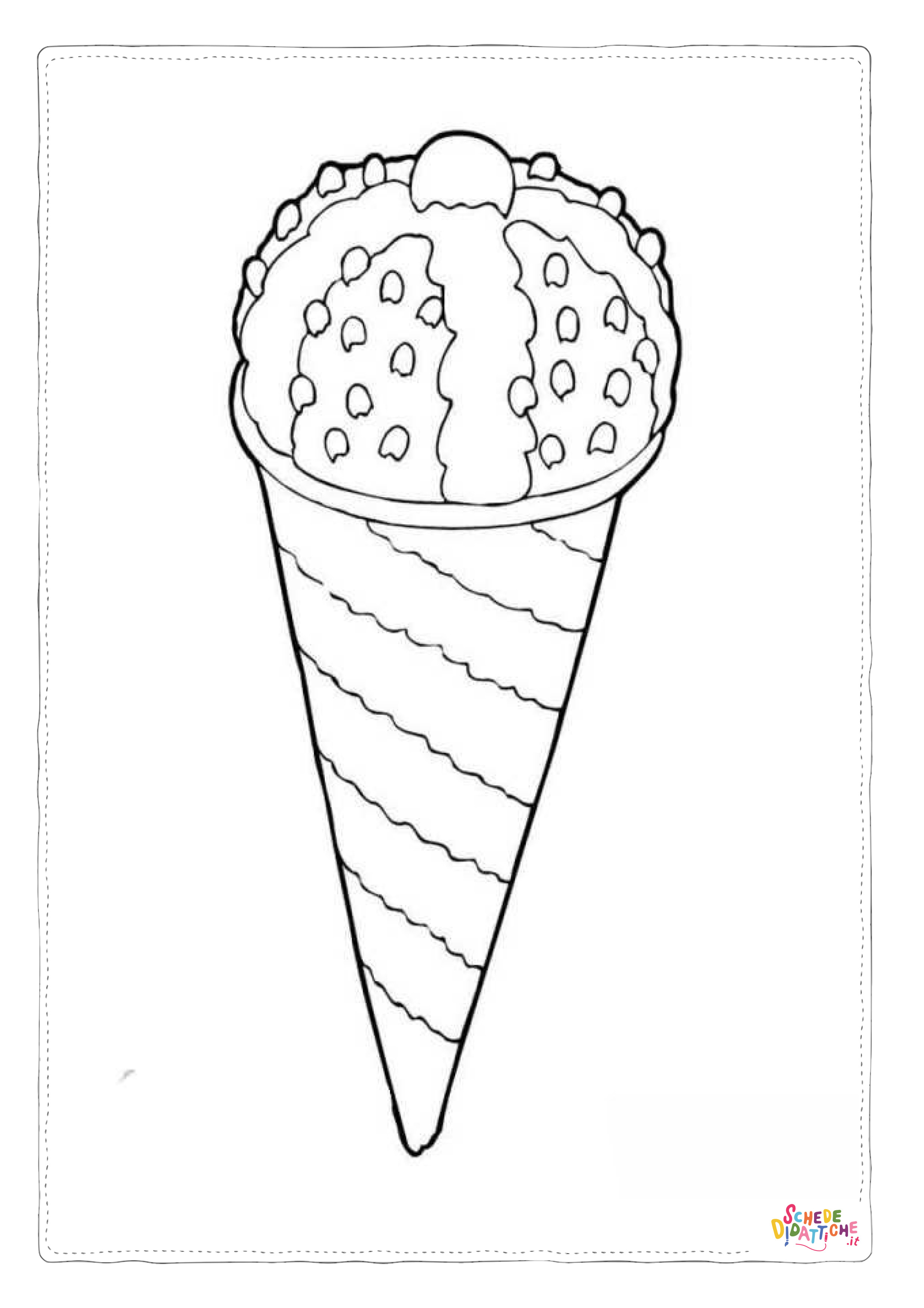 Disegno di gelato da stampare e colorare 22