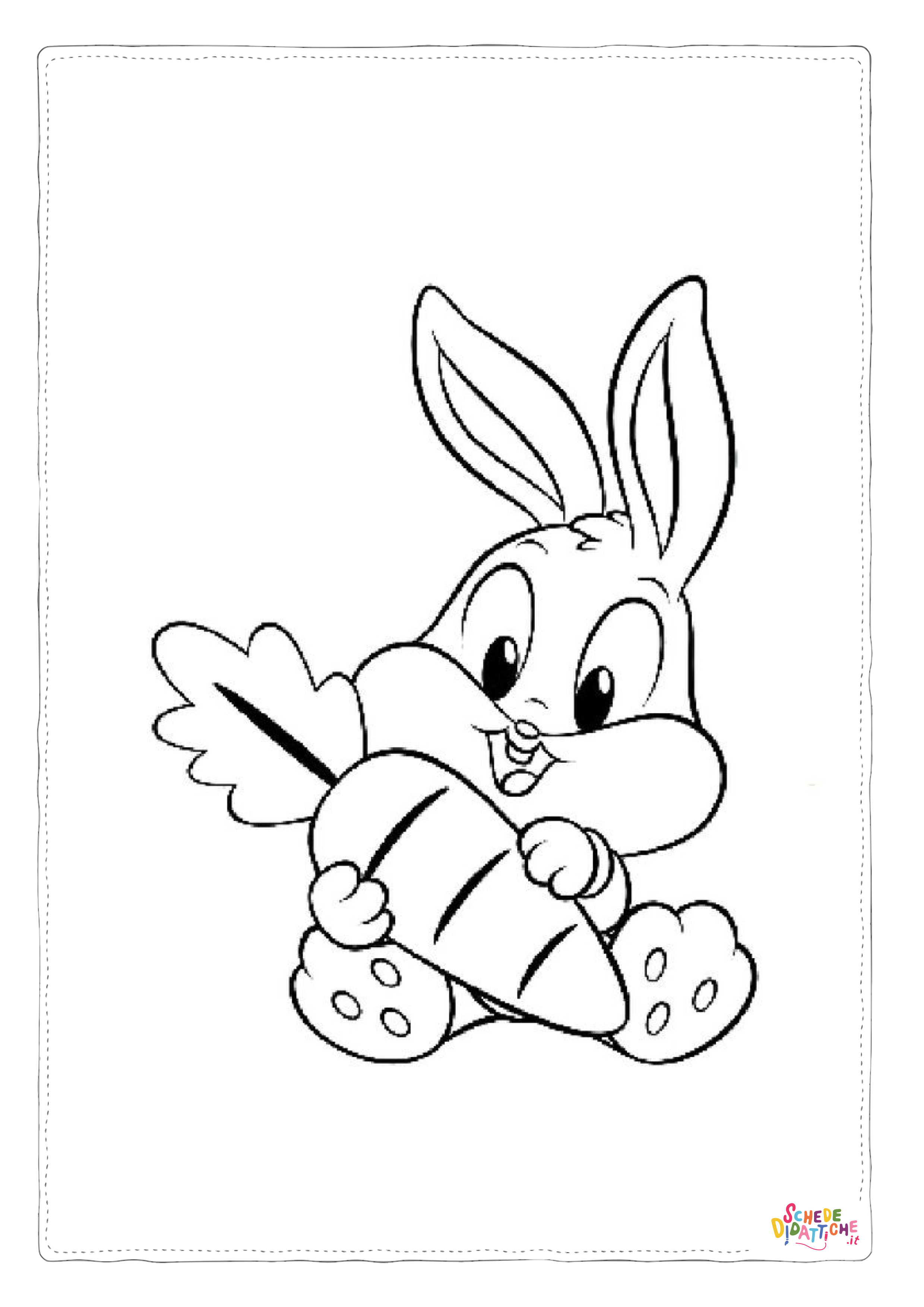 Disegno "Disegno di Bugs Bunny da stampare e colorare 40" Disegno di Bugs Bunny da stampare e colorare 40