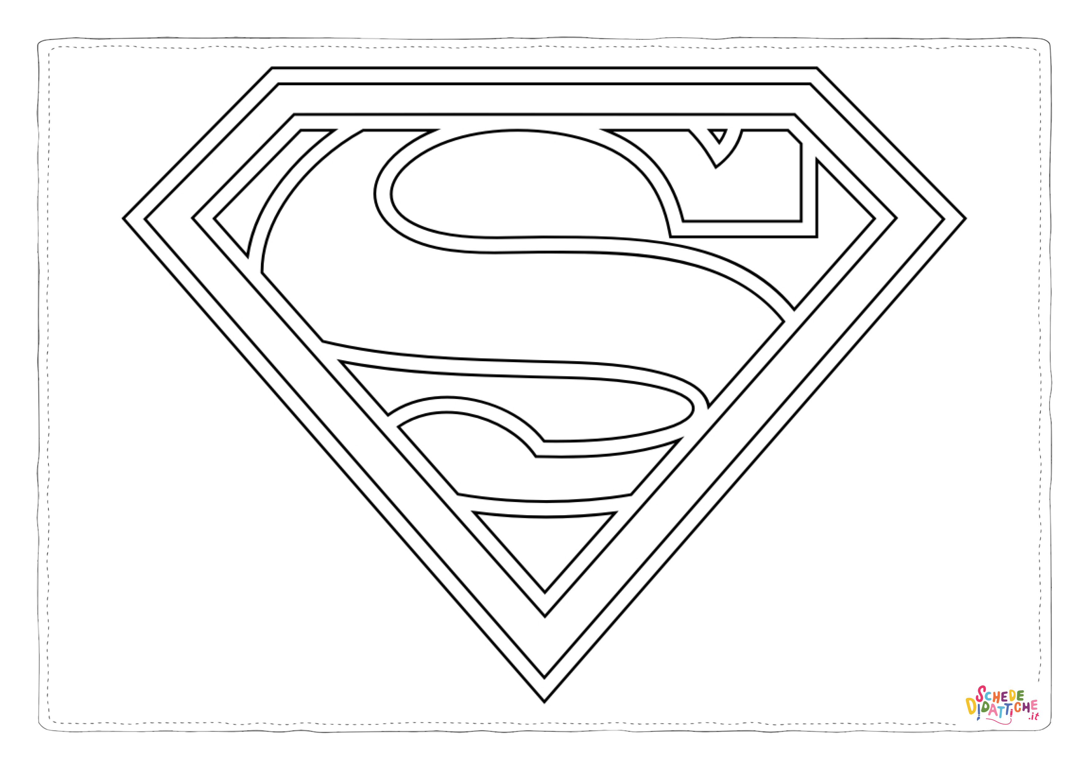 Disegno di Superman da stampare e colorare 30
