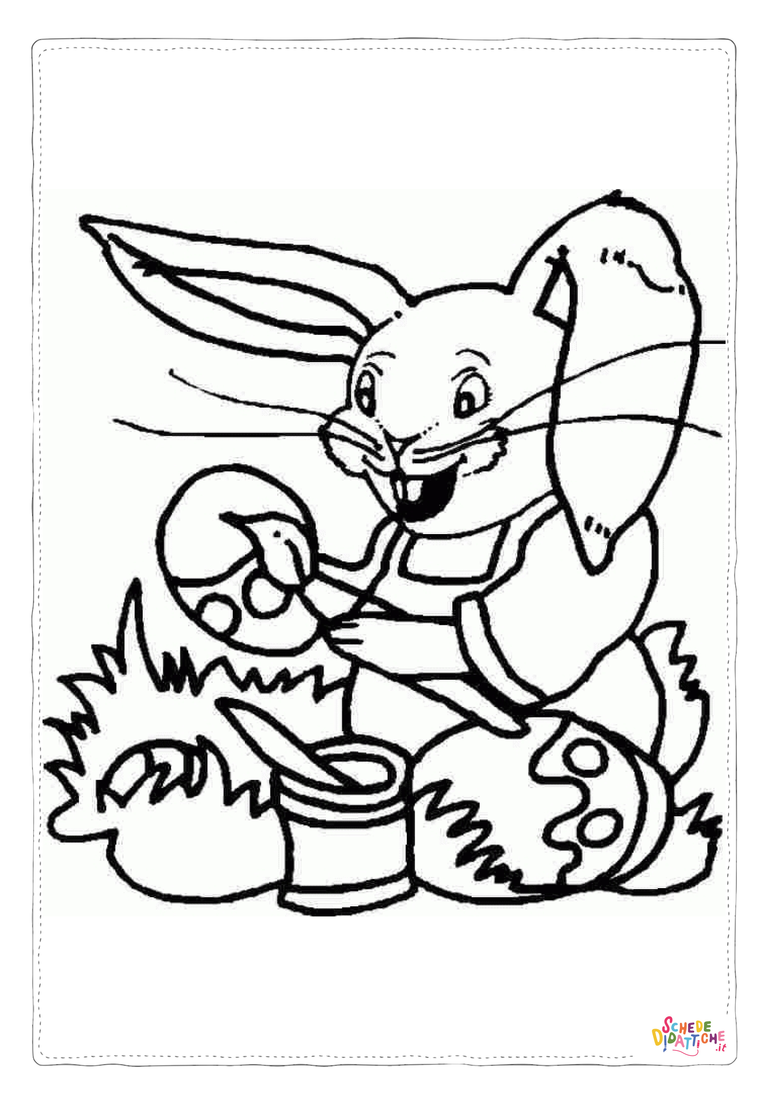 Disegno "Disegno di uovo di Pasqua da stampare e colorare 12" Disegno di uovo di Pasqua da stampare e colorare 12