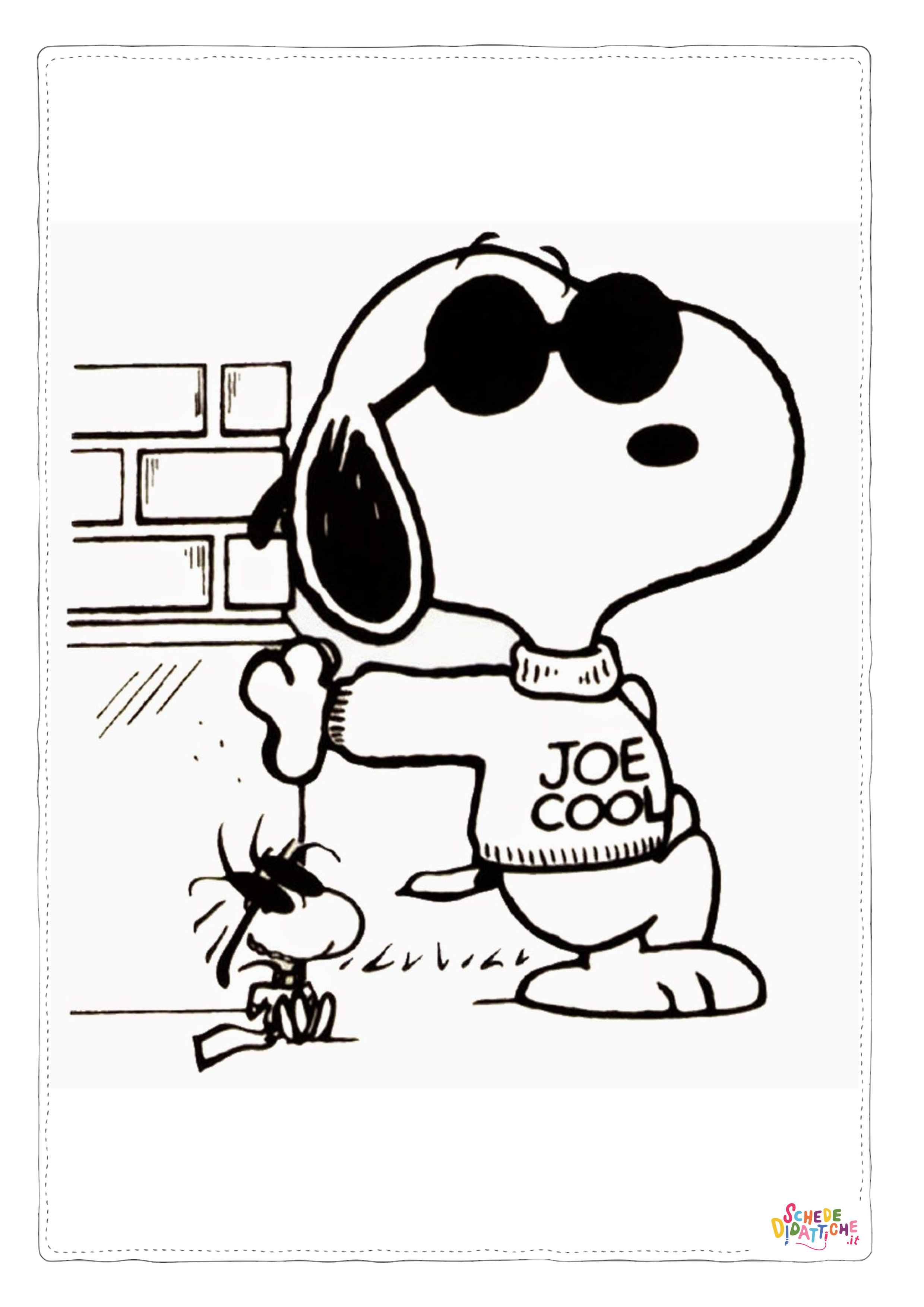 Disegno di Snoopy da stampare e colorare 22