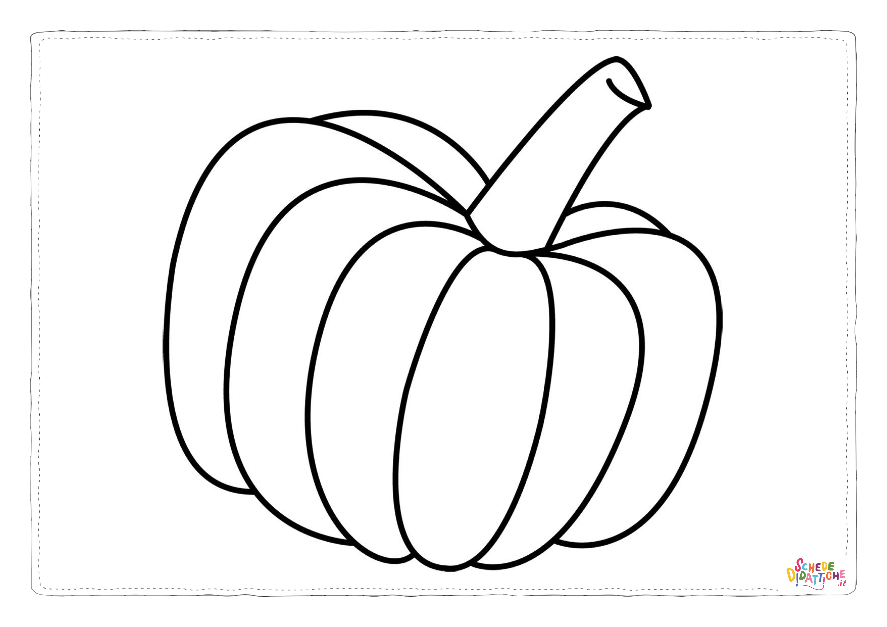 Disegno "Disegno di zucca di Halloween da stampare e colorare 172" Disegno di zucca di Halloween da stampare e colorare 172