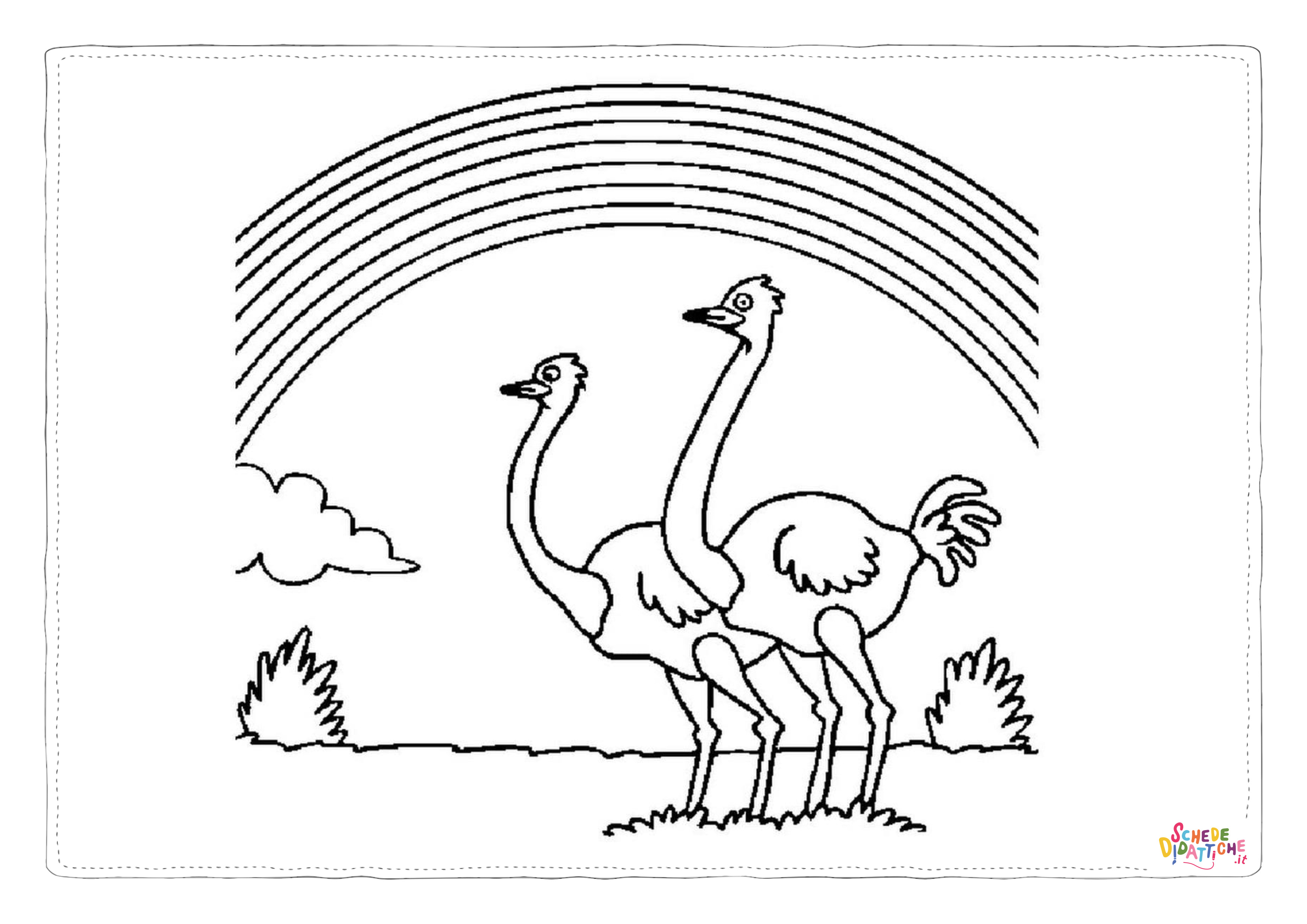 Disegno "Disegno di arcobaleno da stampare e colorare 69" Disegno di arcobaleno da stampare e colorare 69