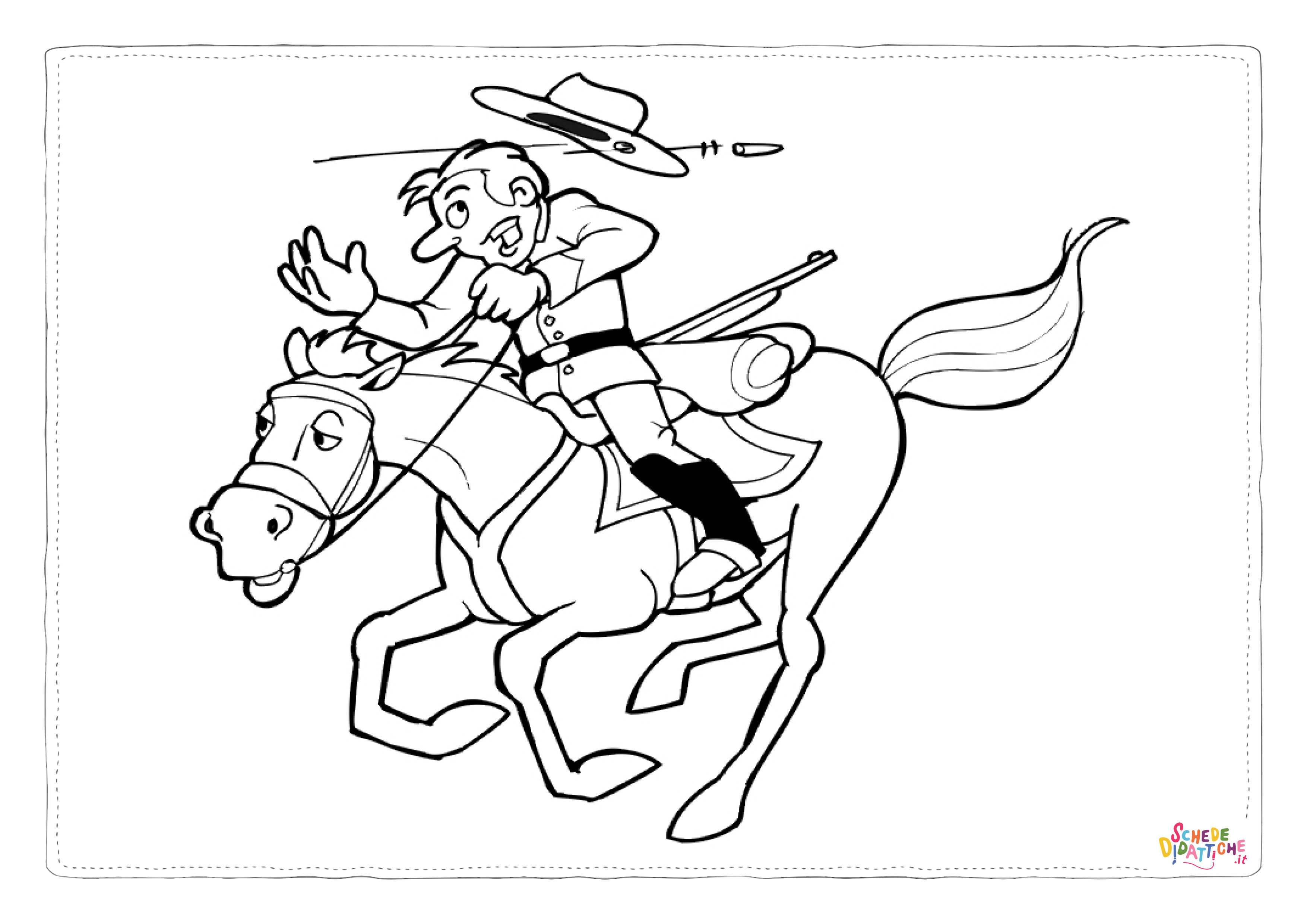 Disegno "Disegno di il selvaggio west da stampare e colorare 13" Disegno di il selvaggio west da stampare e colorare 13