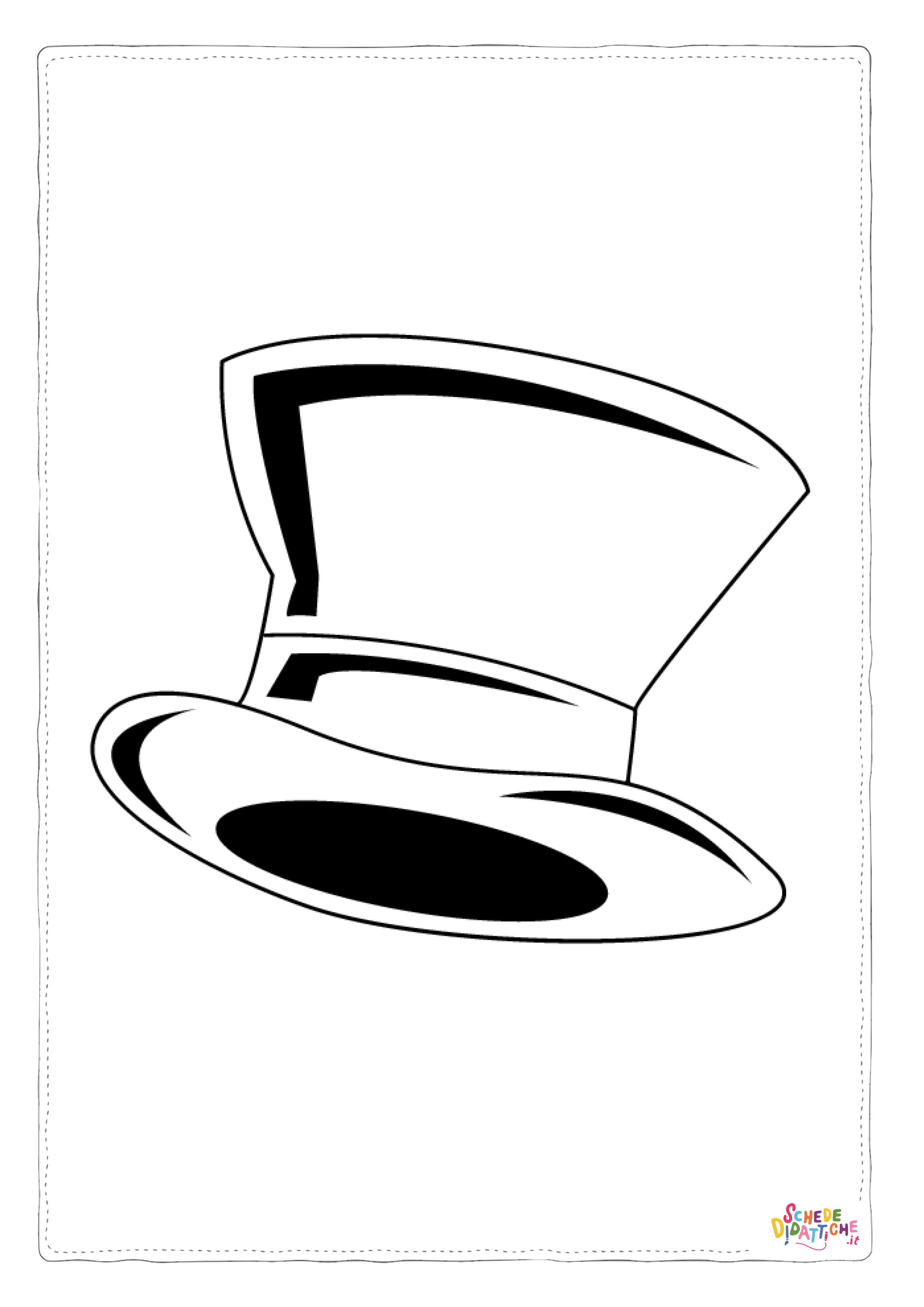 Disegno "Disegno di cappello da stampare e colorare 5" Disegno di cappello da stampare e colorare 5