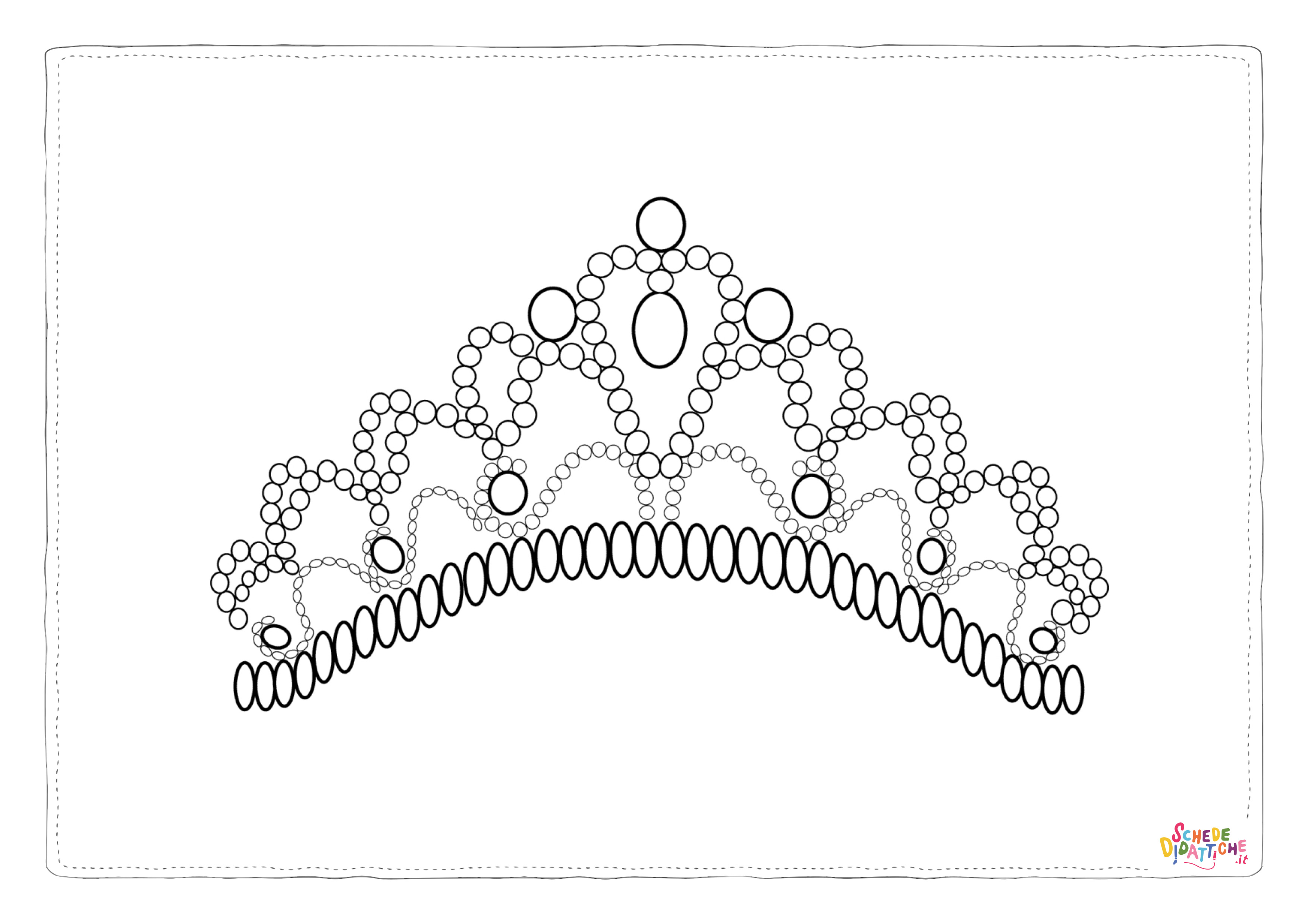 Disegno "Disegno di corona reale da stampare e colorare 16" Disegno di corona reale da stampare e colorare 16