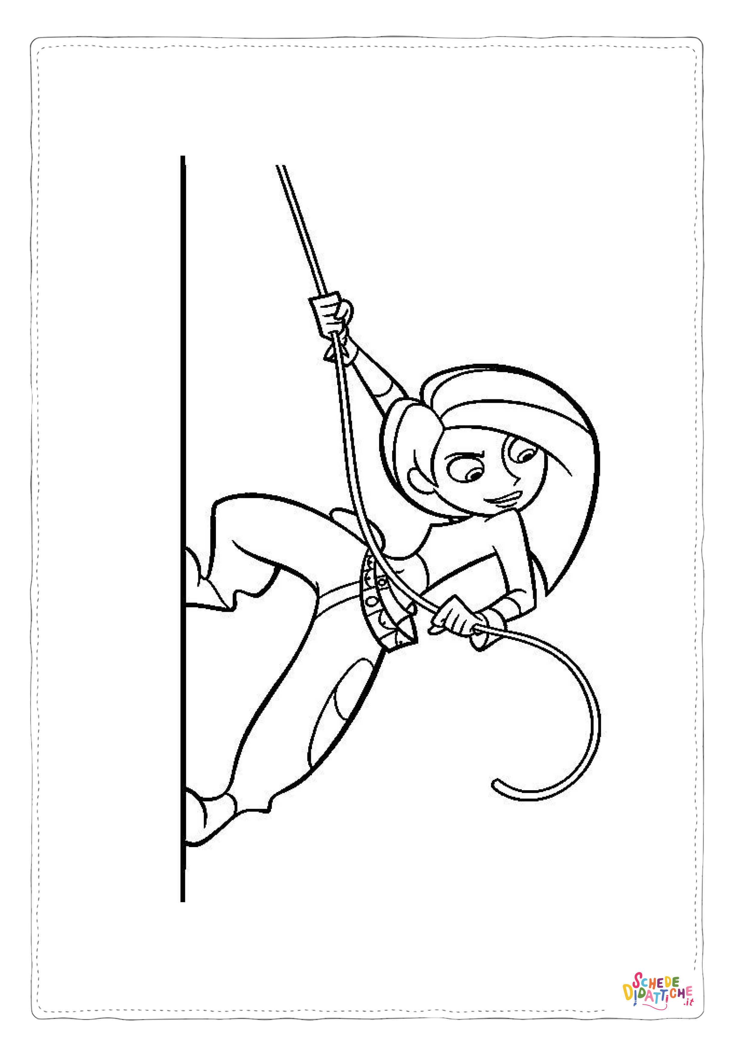 Disegno di alpinismo da stampare e colorare 3