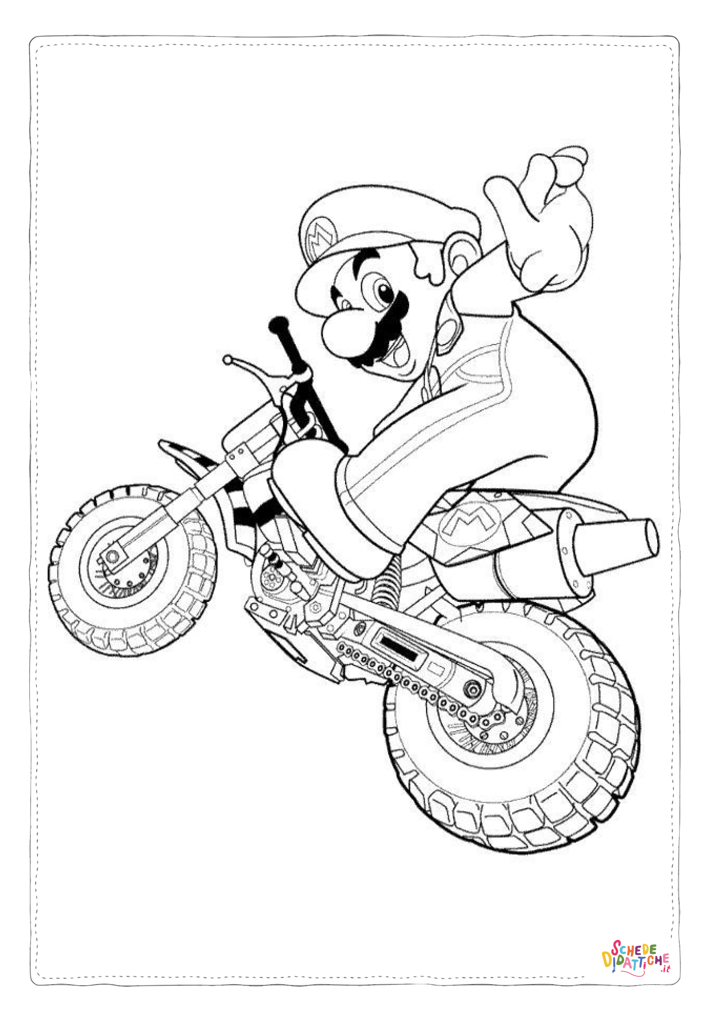 Disegno "Disegno di Super Mario da stampare e colorare 17" Disegno di Super Mario da stampare e colorare 17