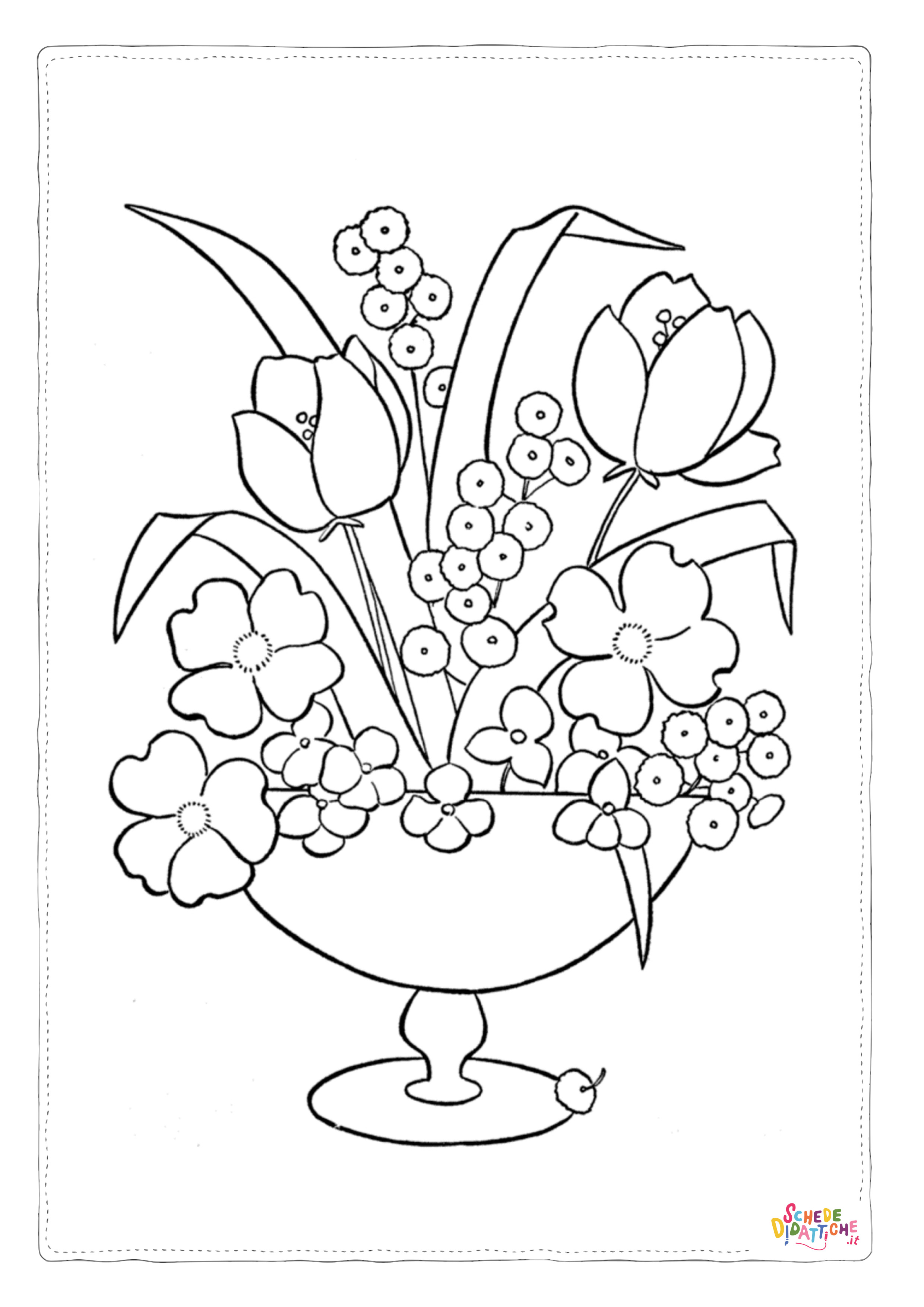 Disegno "Disegno di fiore da stampare e colorare 120" Disegno di fiore da stampare e colorare 120