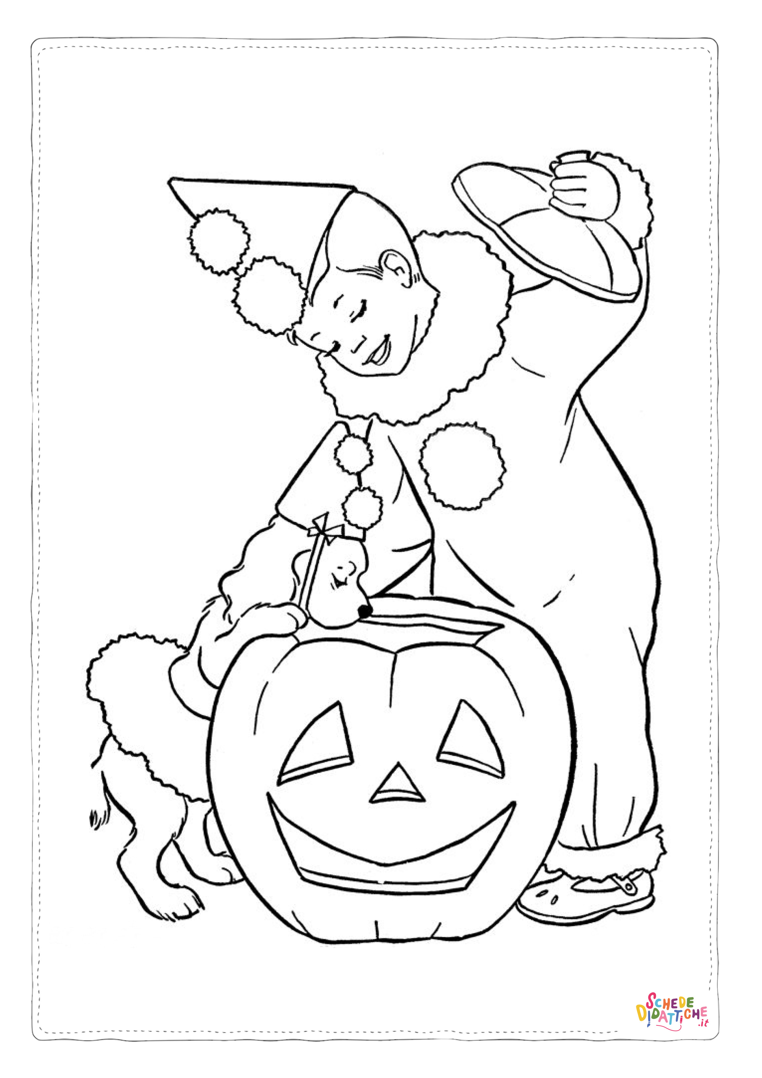 Disegno "Disegno di zucca di Halloween da stampare e colorare 191" Disegno di zucca di Halloween da stampare e colorare 191