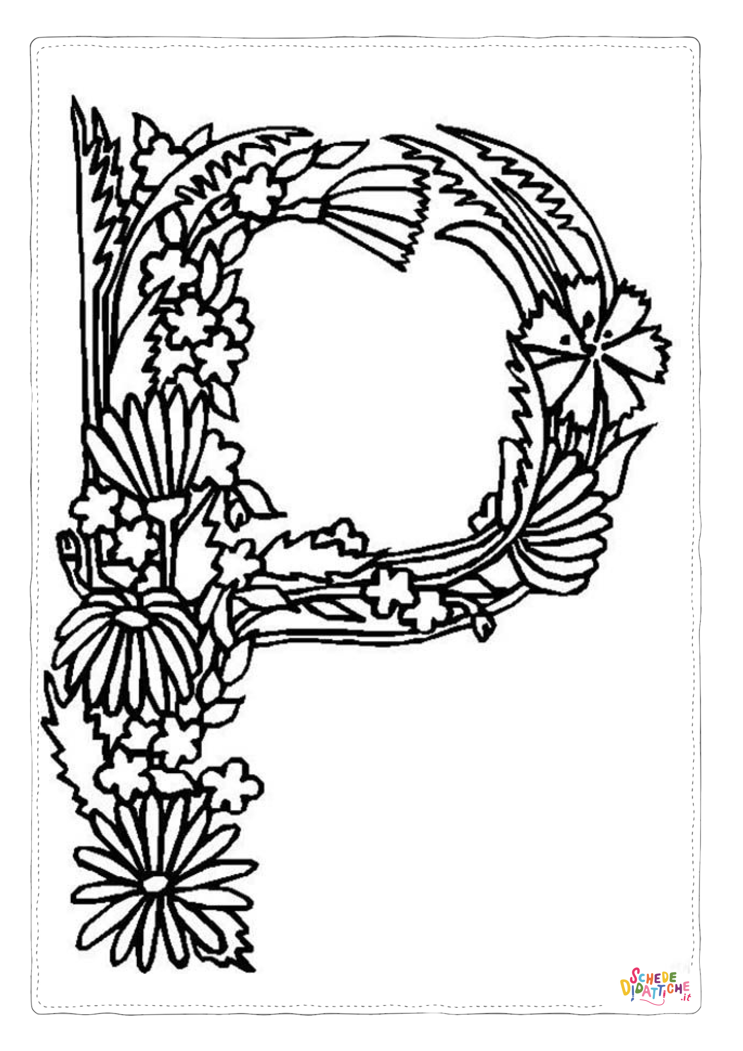 Disegno "Disegno di lettera dell'alfabeto da stampare e colorare 250" Disegno di lettera dell'alfabeto da stampare e colorare 250