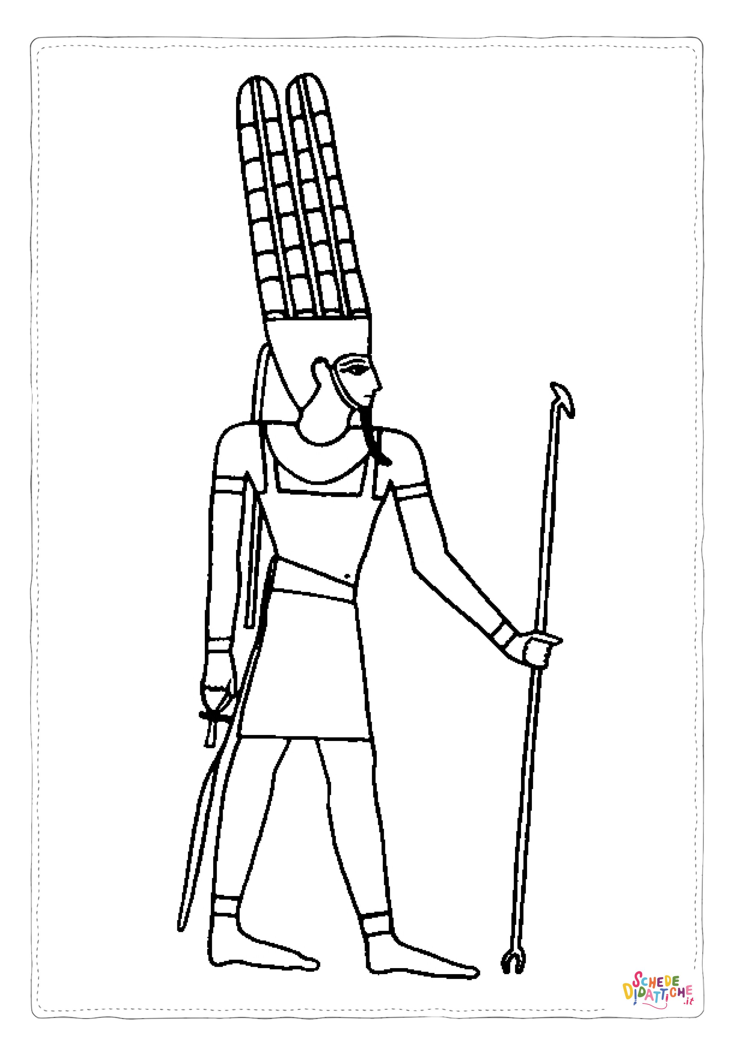 Disegno "Disegno di Impero Egizio da stampare e colorare 13" Disegno di Impero Egizio da stampare e colorare 13