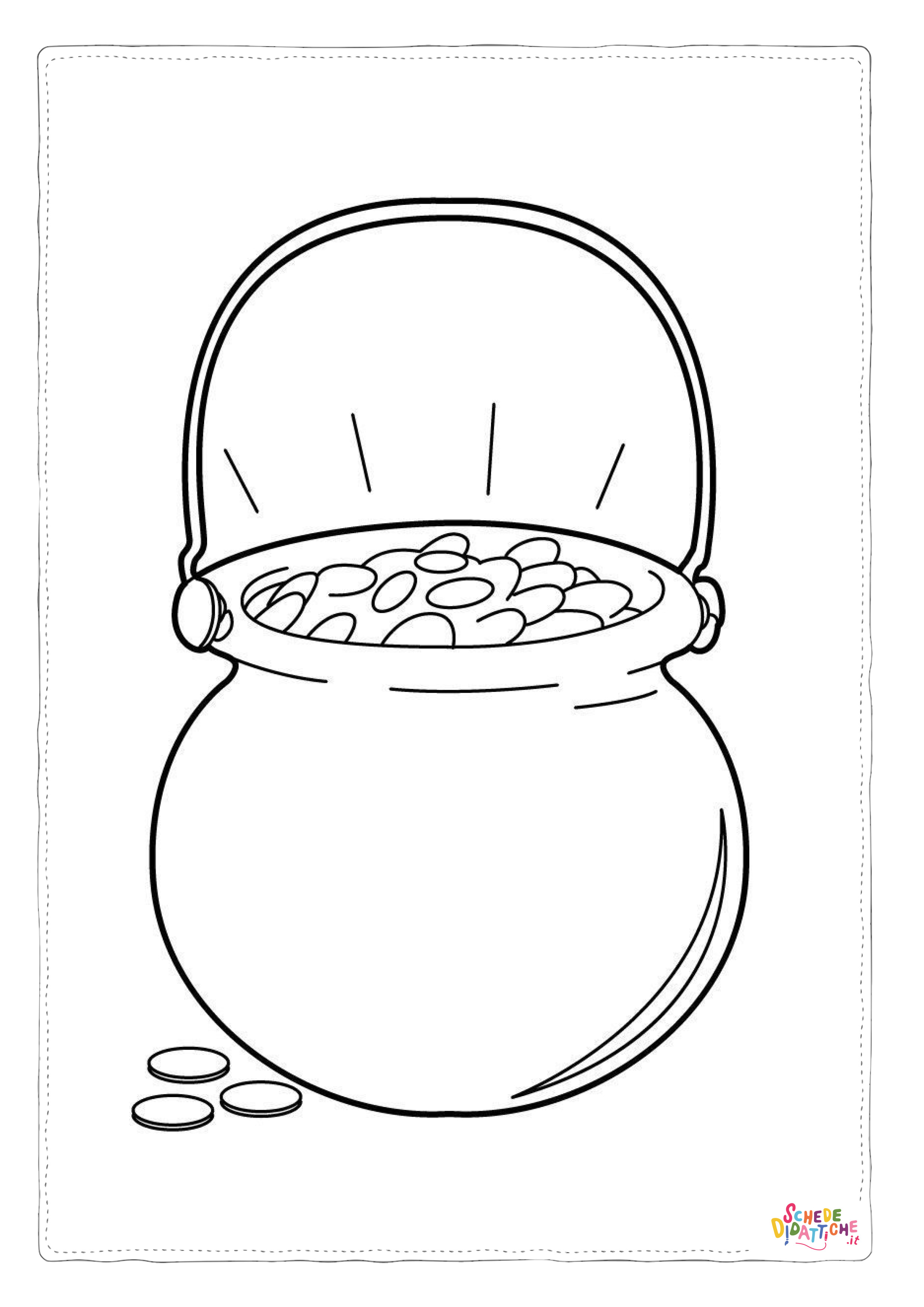 Disegno "Disegno di soldo da stampare e colorare 5" Disegno di soldo da stampare e colorare 5