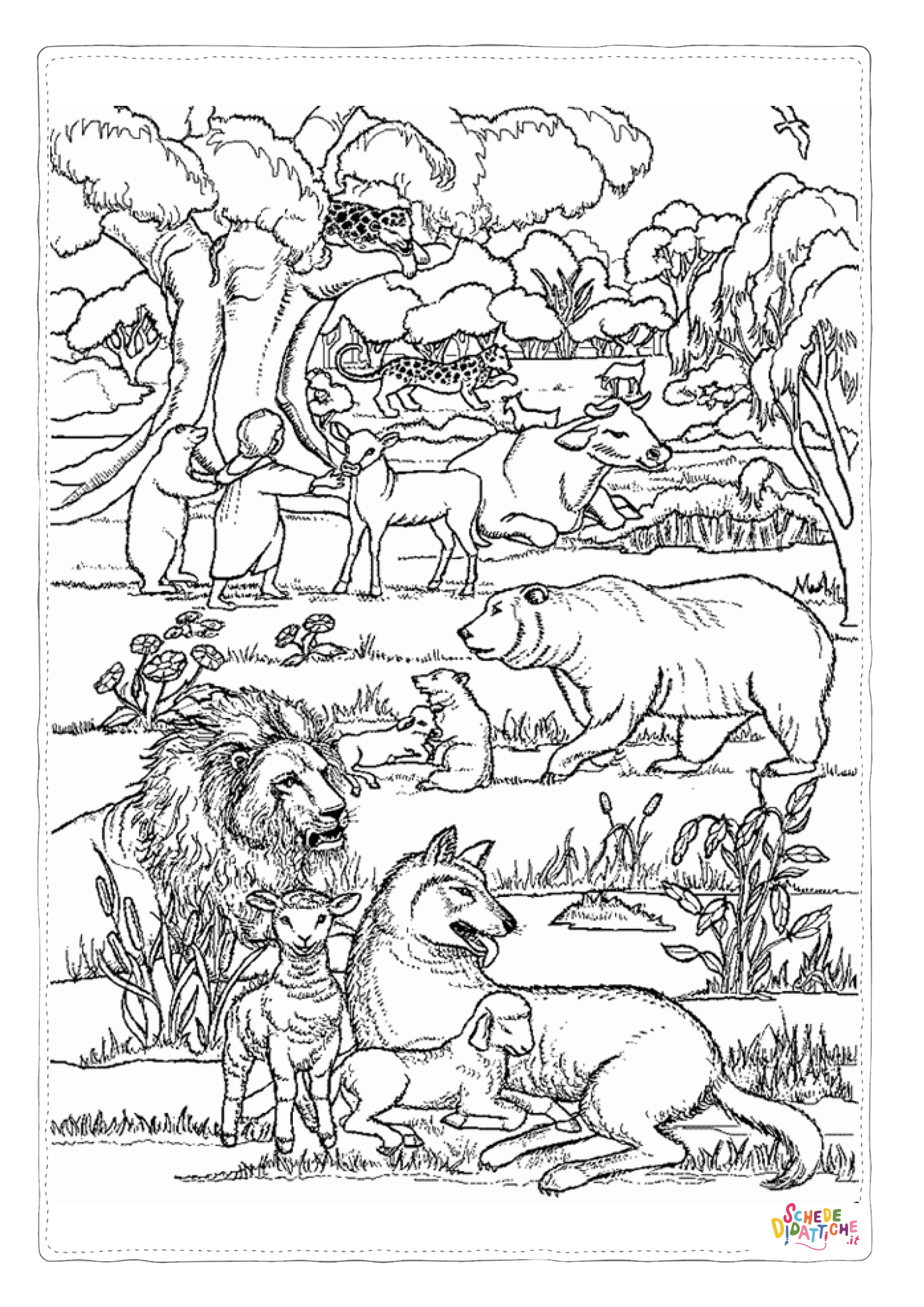 Disegno "Disegno di leone da stampare e colorare 3" Disegno di leone da stampare e colorare 3